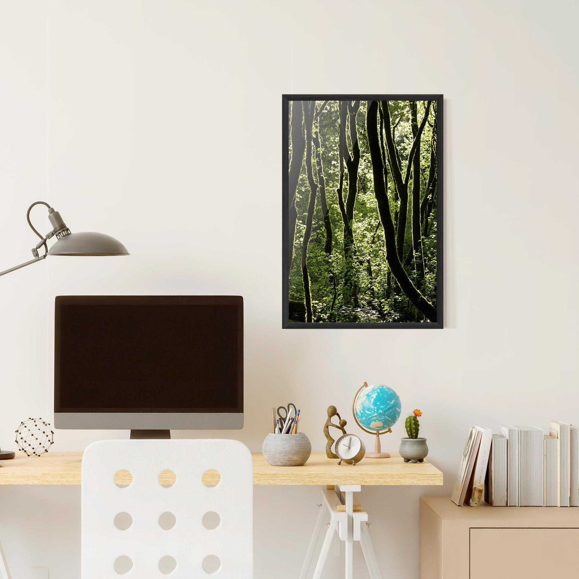 Gerahmte Poster Forest Black Trees mockup 6
