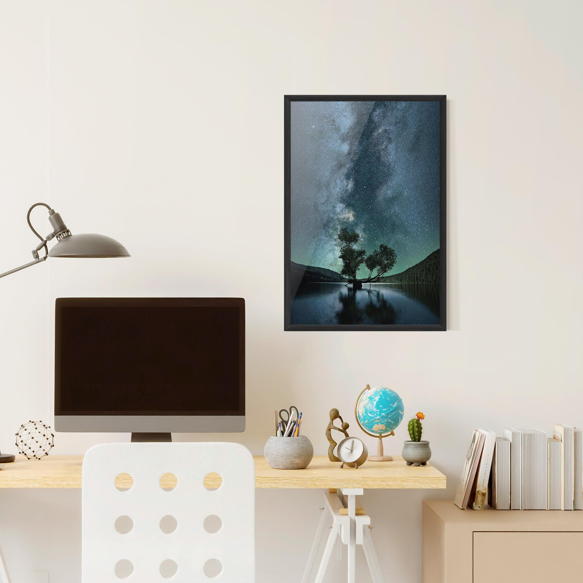 Gerahmte Poster Lake Stars mockup 6