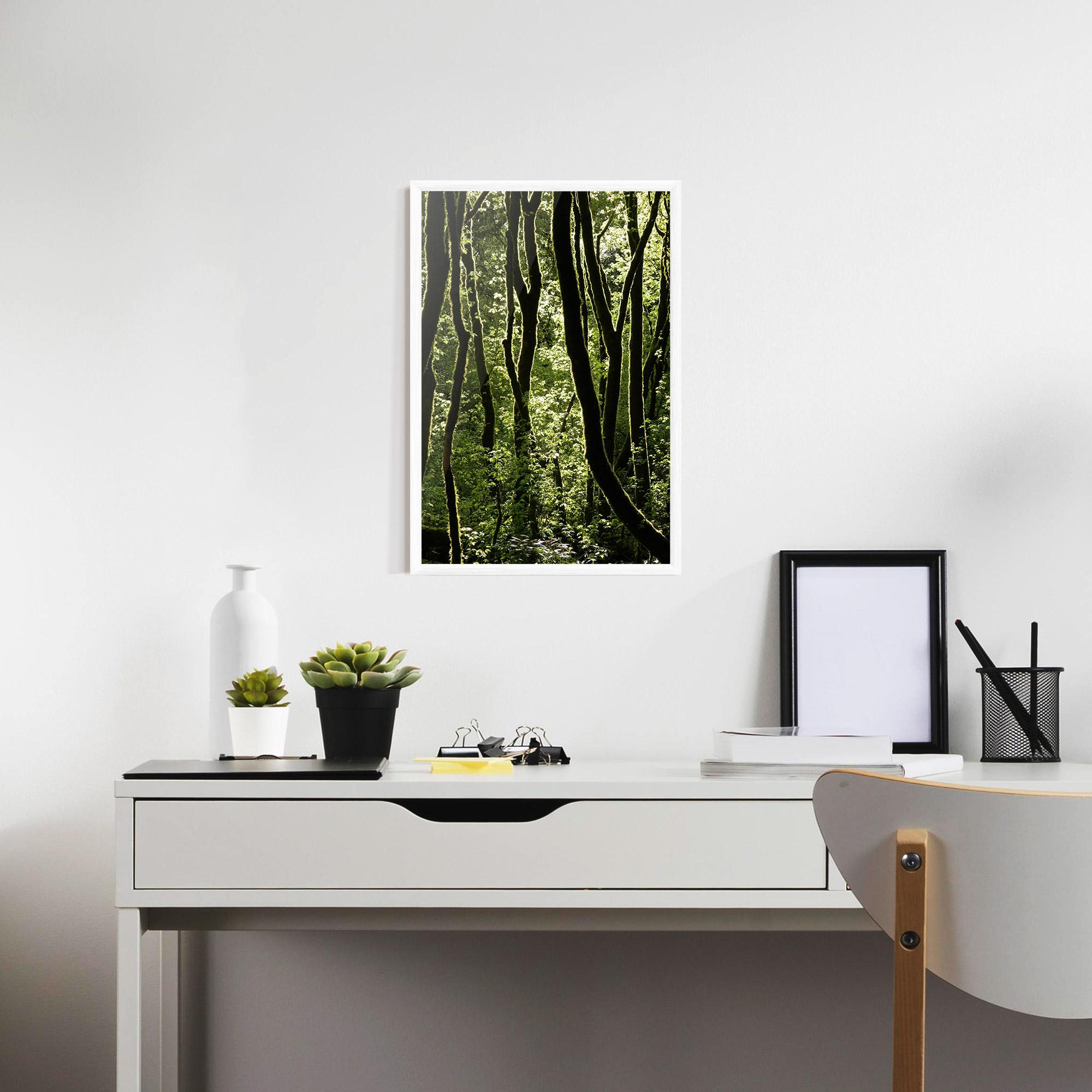 Gerahmte Poster Forest Black Trees mockup 7