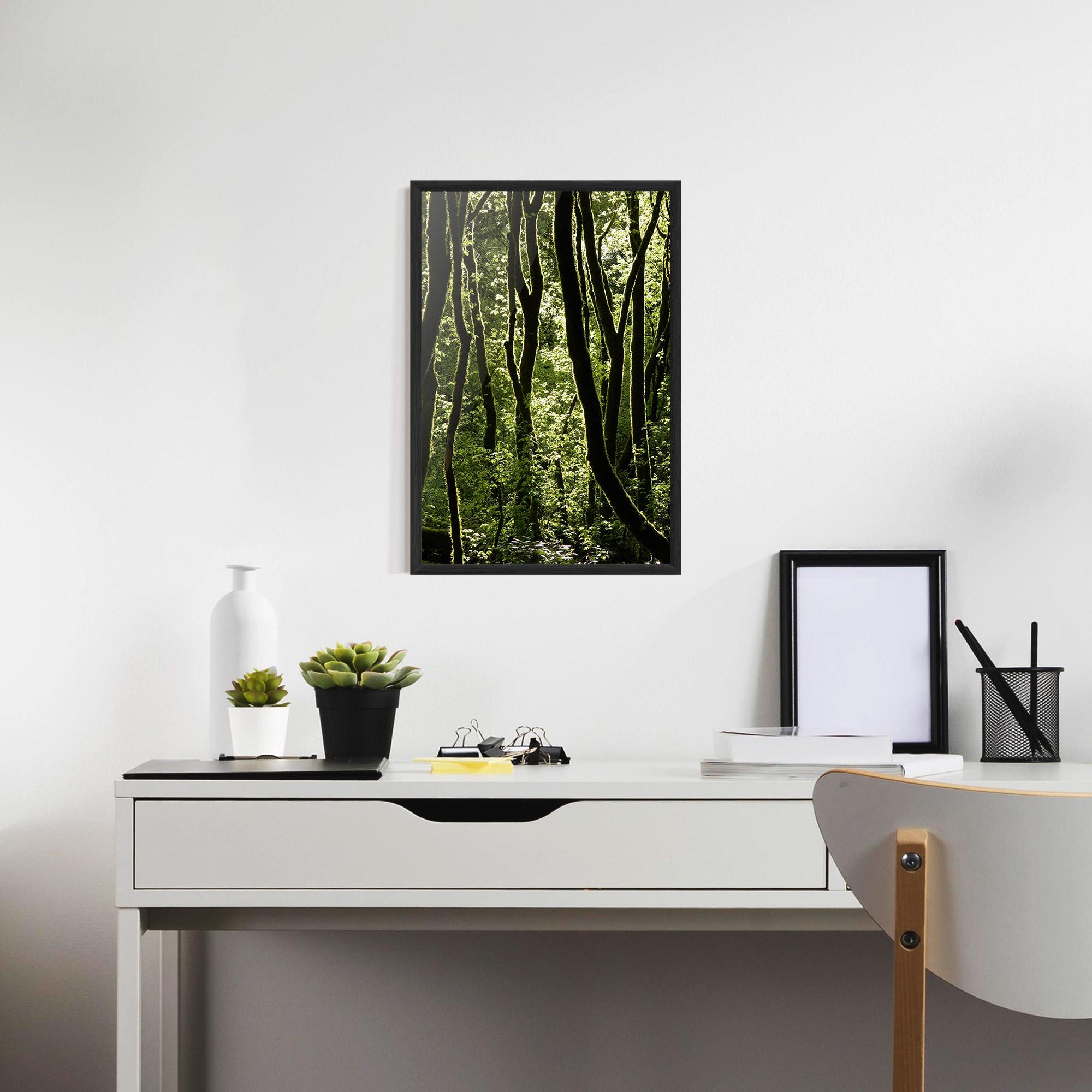 Gerahmte Poster Forest Black Trees mockup 7