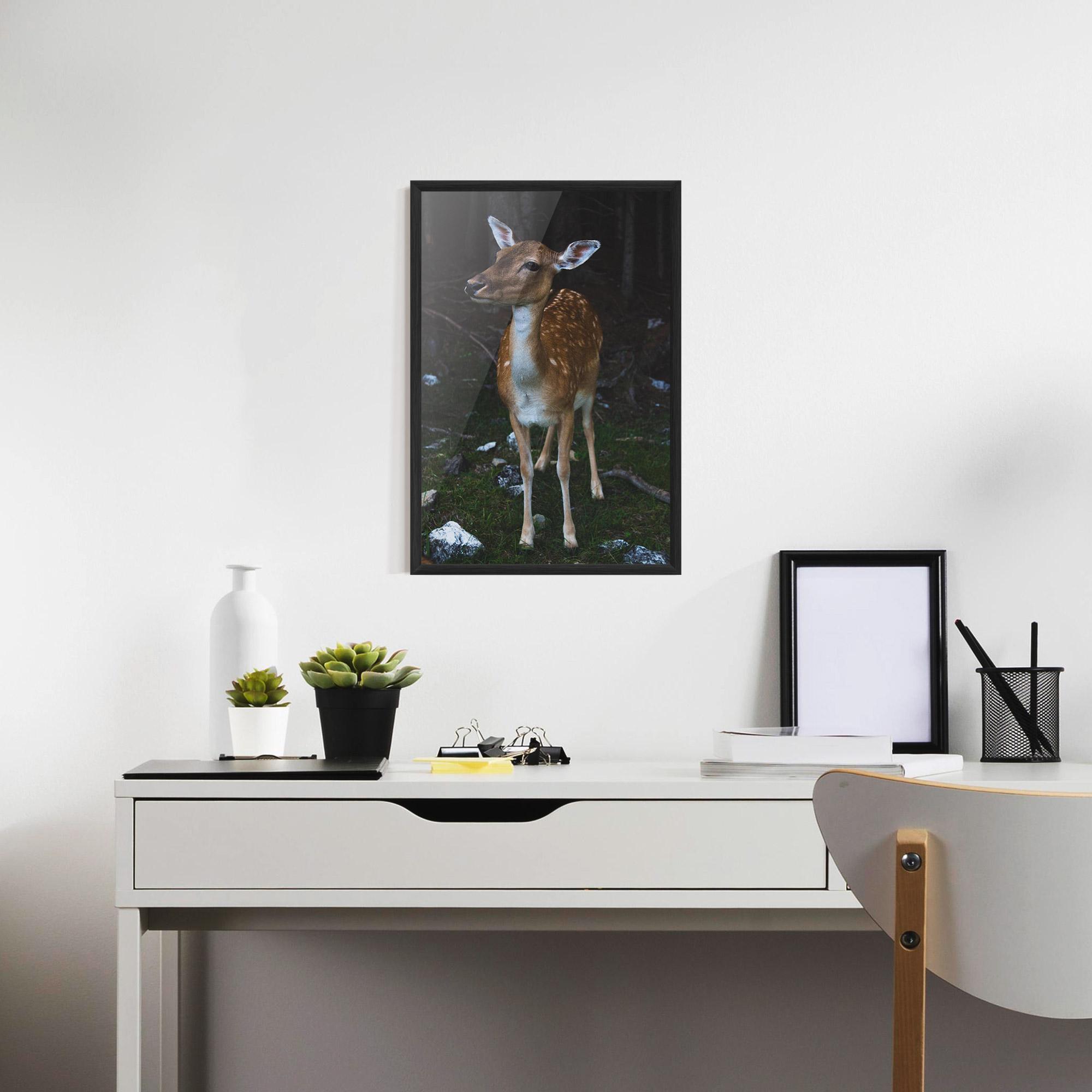 Gerahmte Poster Forest Cute Deer mockup 7