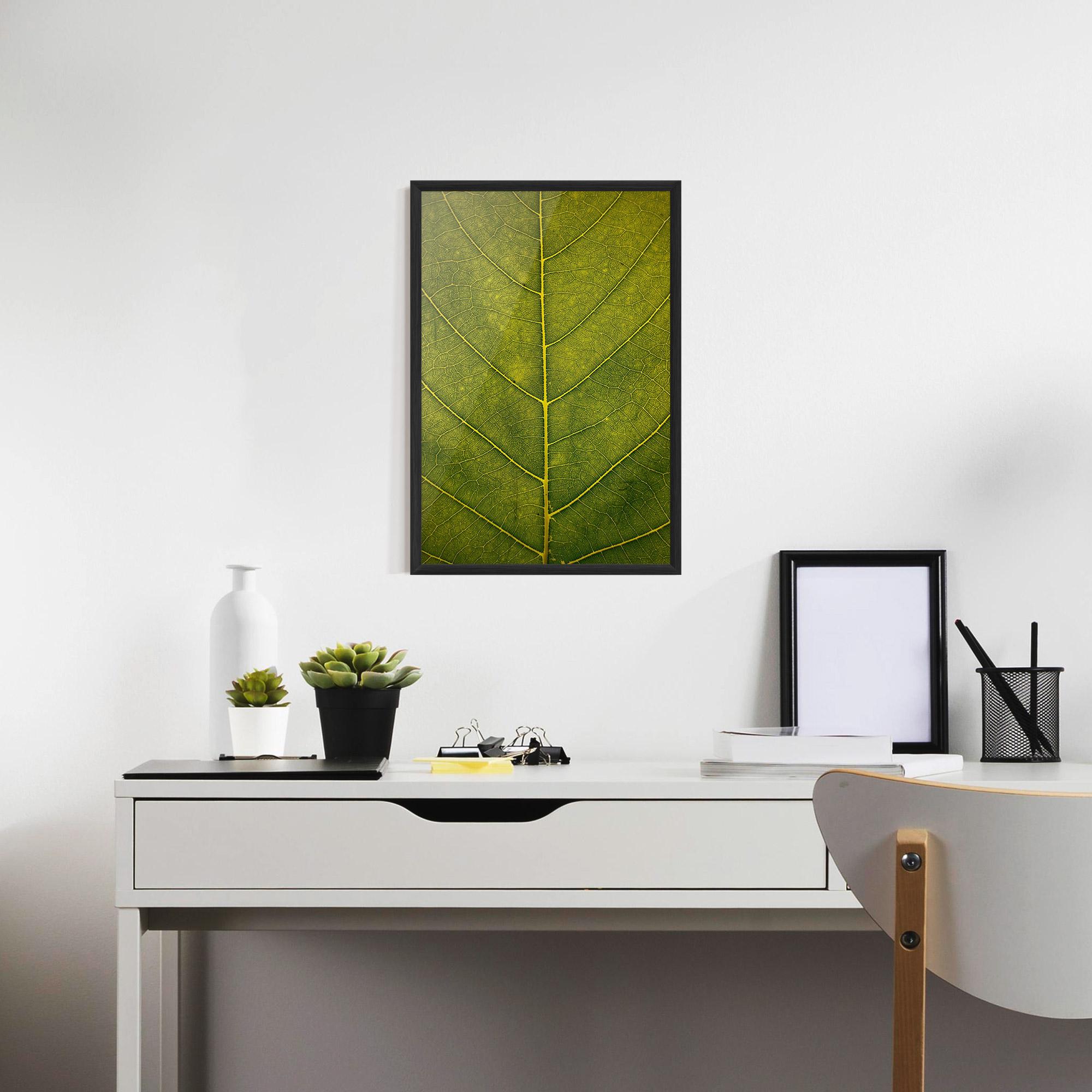 Gerahmte Poster Leaf Closeup Forest mockup 7