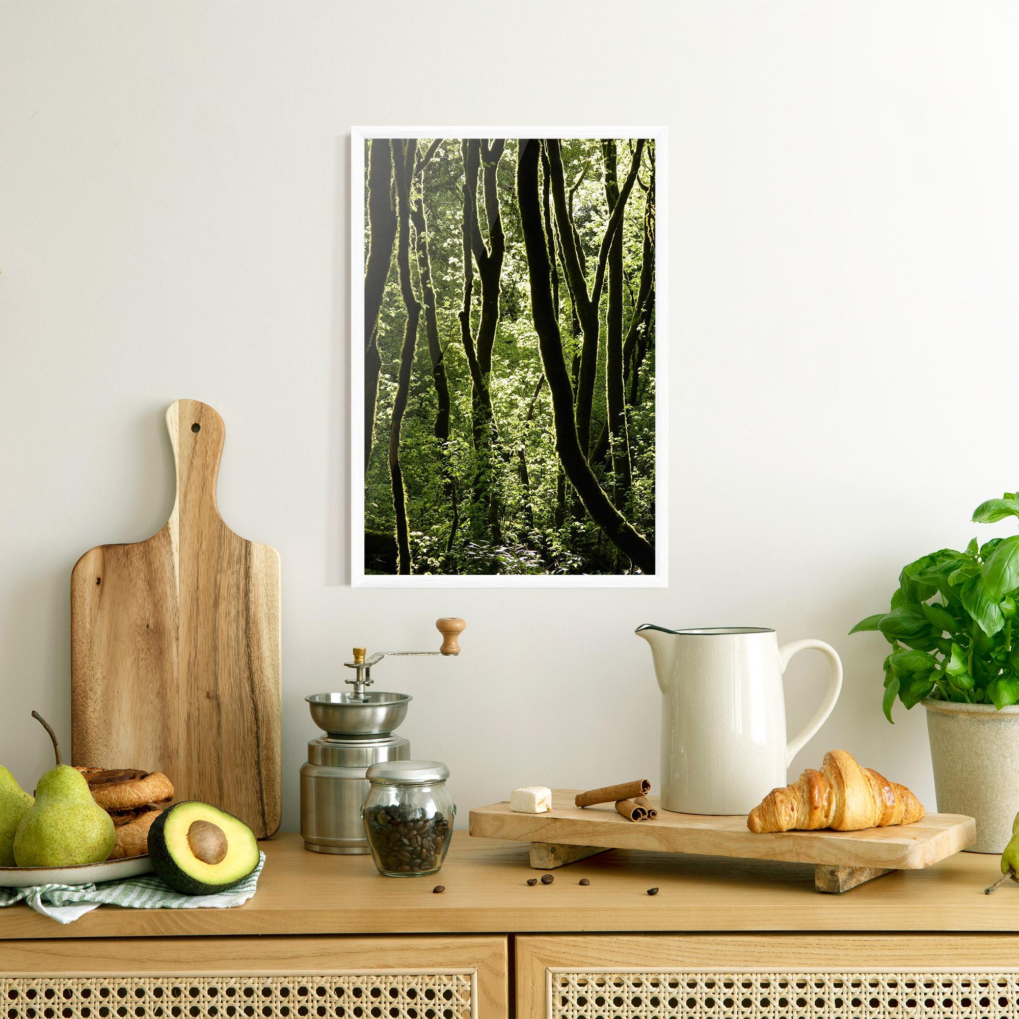 Gerahmte Poster Forest Black Trees mockup 8