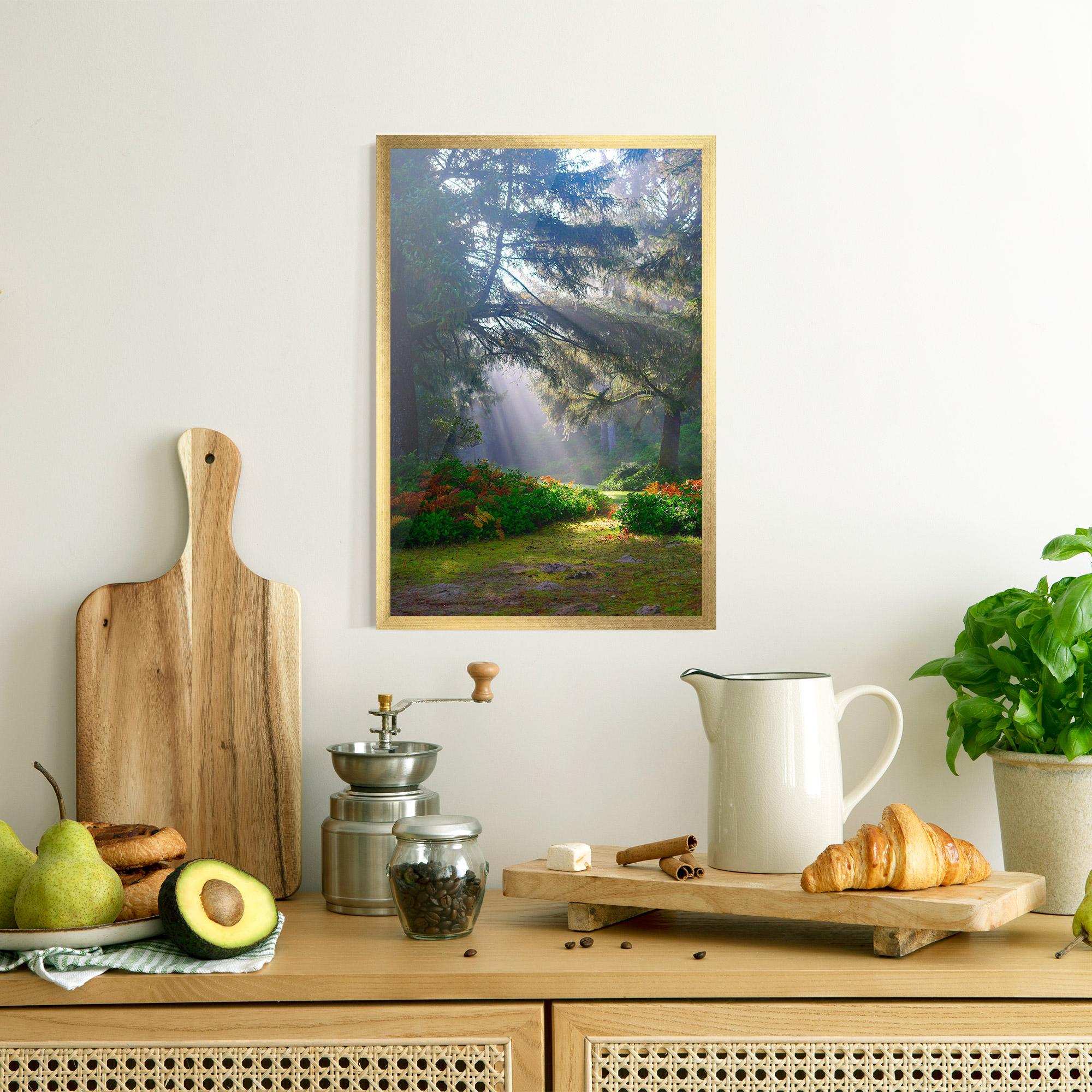 Gerahmte Poster Forest Light mockup 8