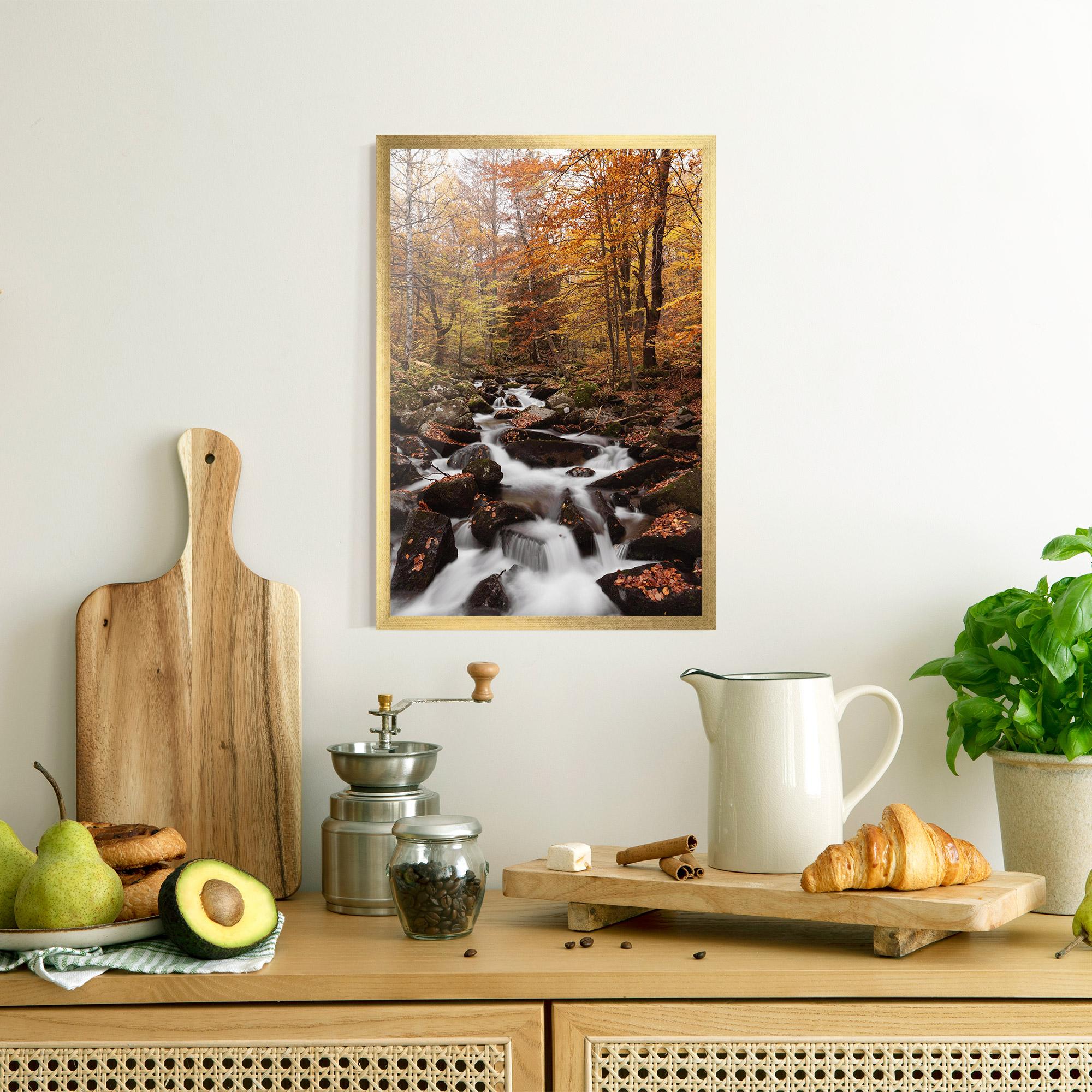 Gerahmte Poster River Forest View mockup 8