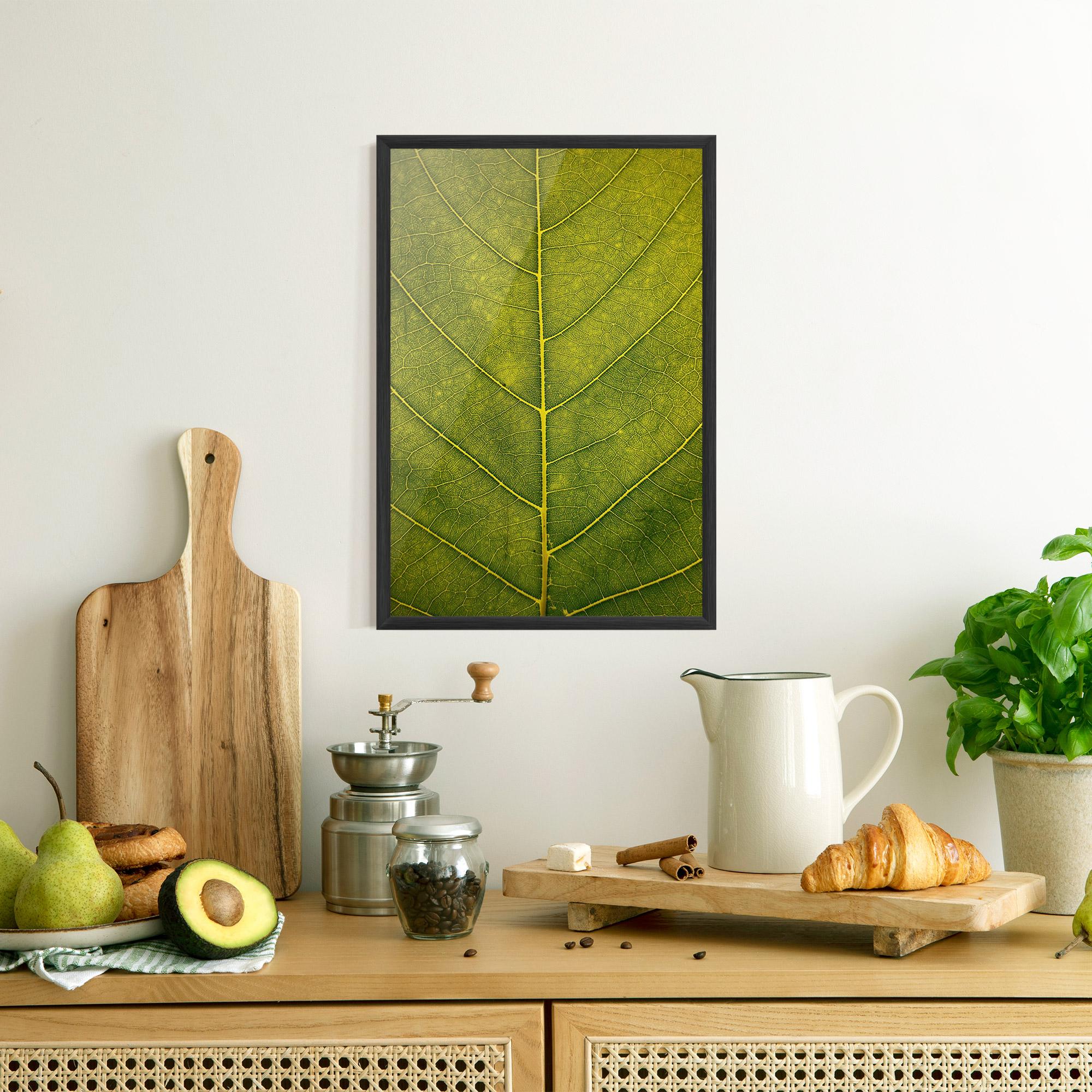 Gerahmte Poster Leaf Closeup Forest mockup 8
