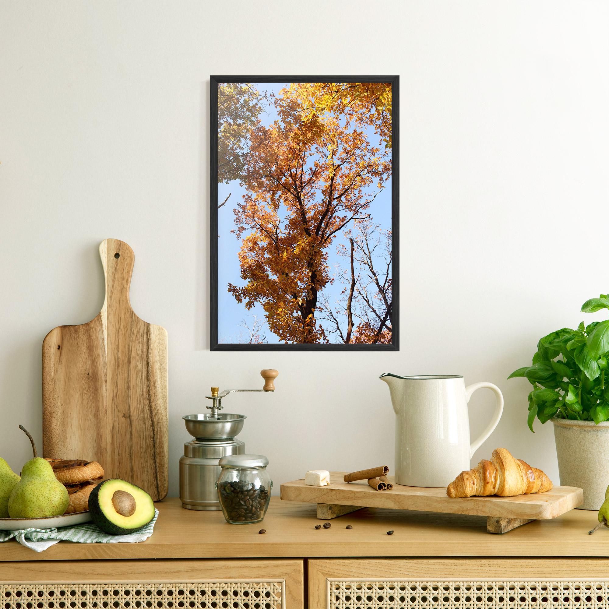 Gerahmte Poster Yellow Tree Forest mockup 8
