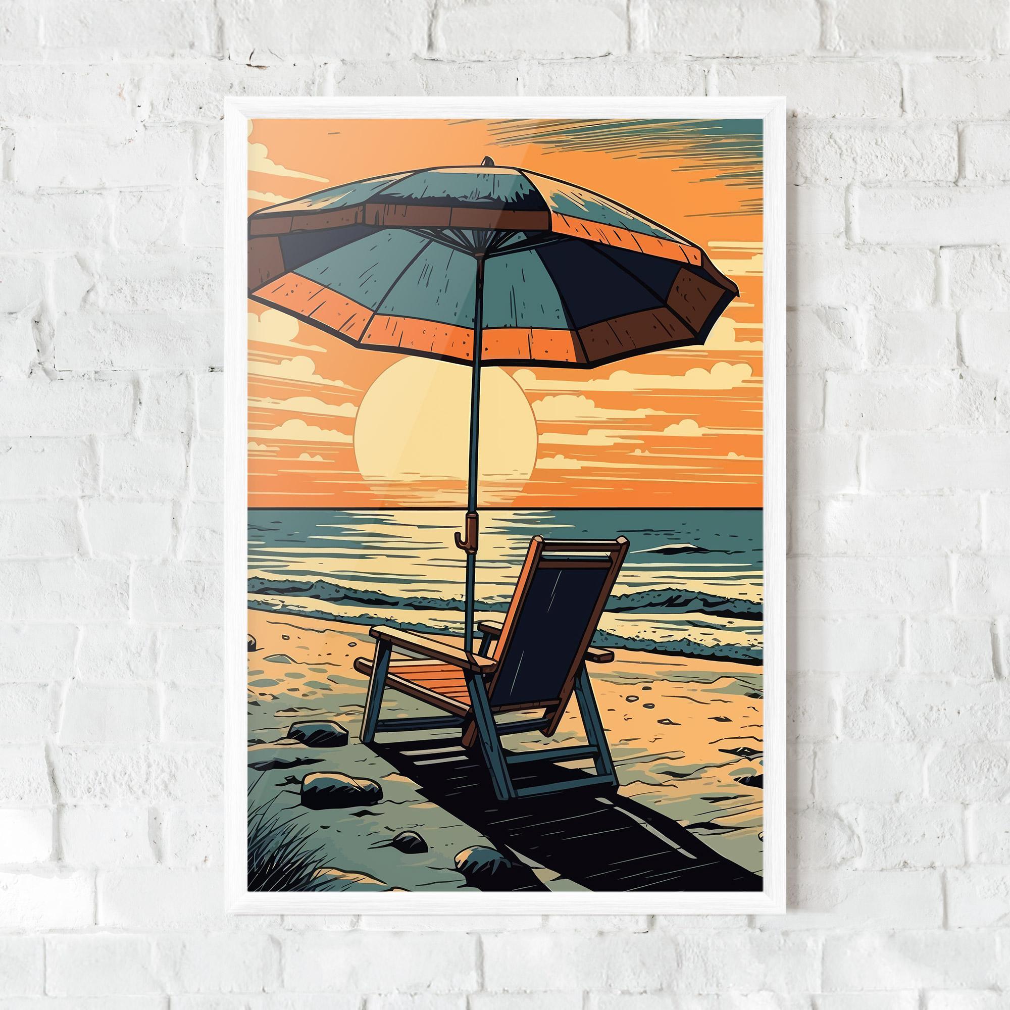 Gerahmte Poster Beach Nice View mockup 0