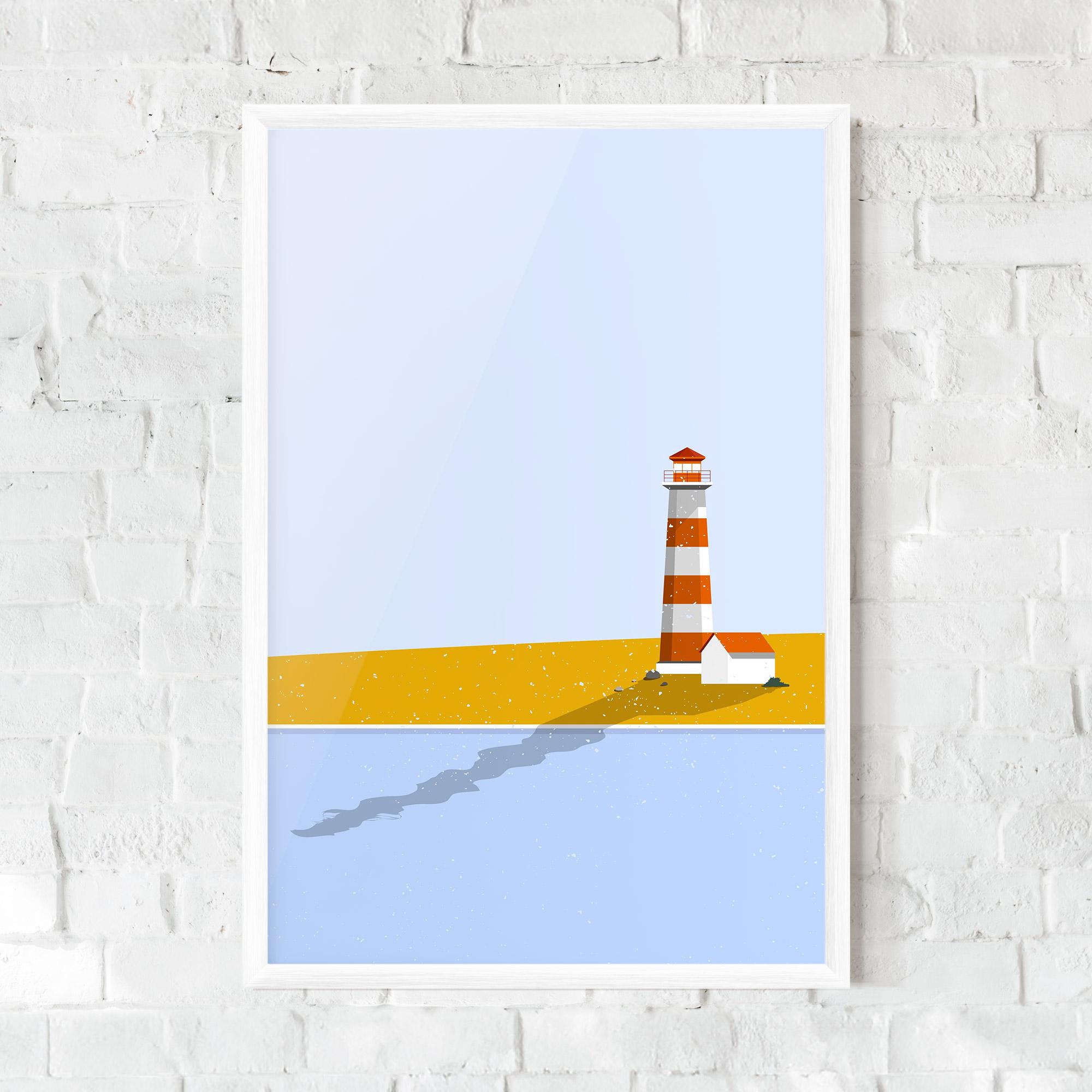 Gerahmte Poster Beach Tower mockup 0