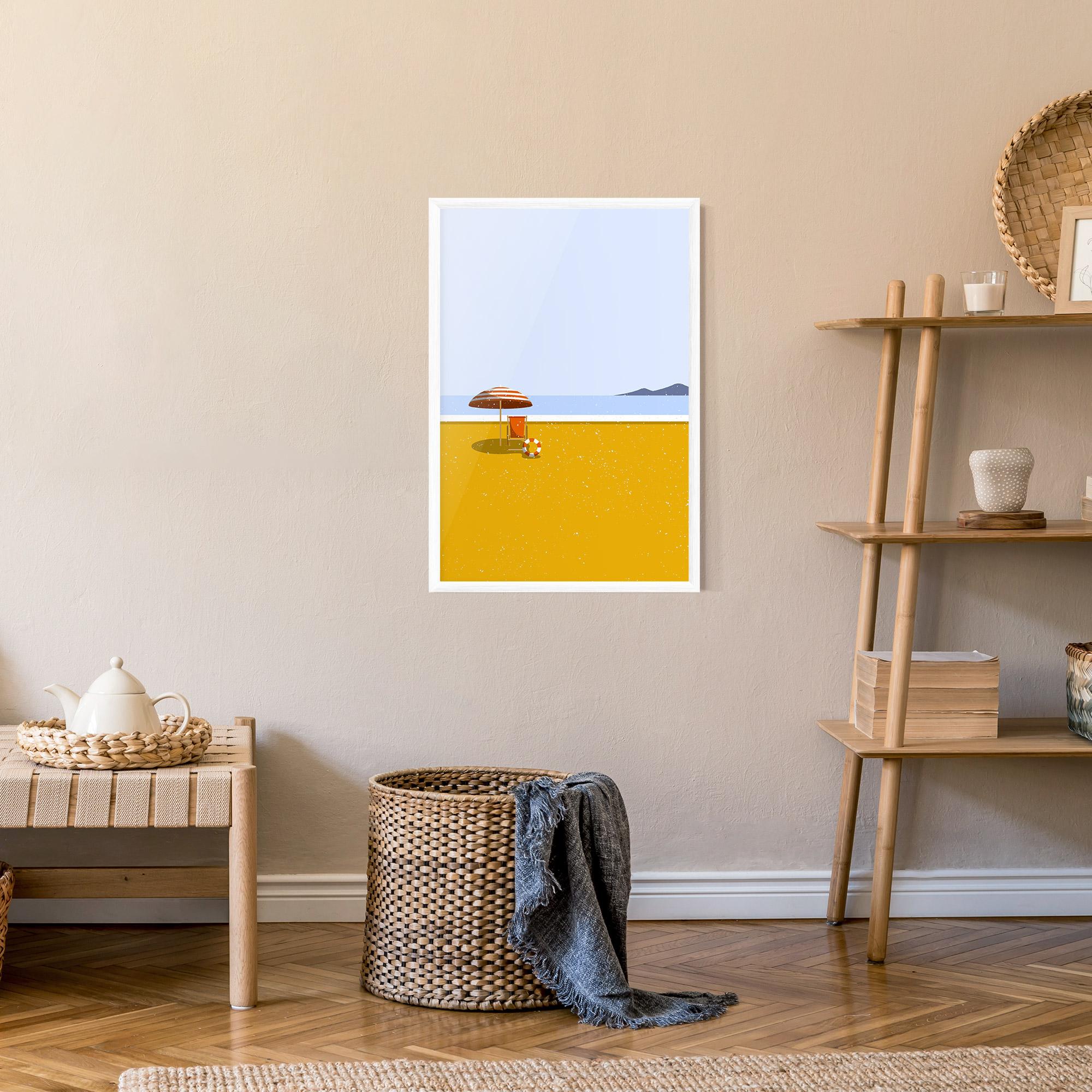 Gerahmte Poster Yellow Beach mockup 9