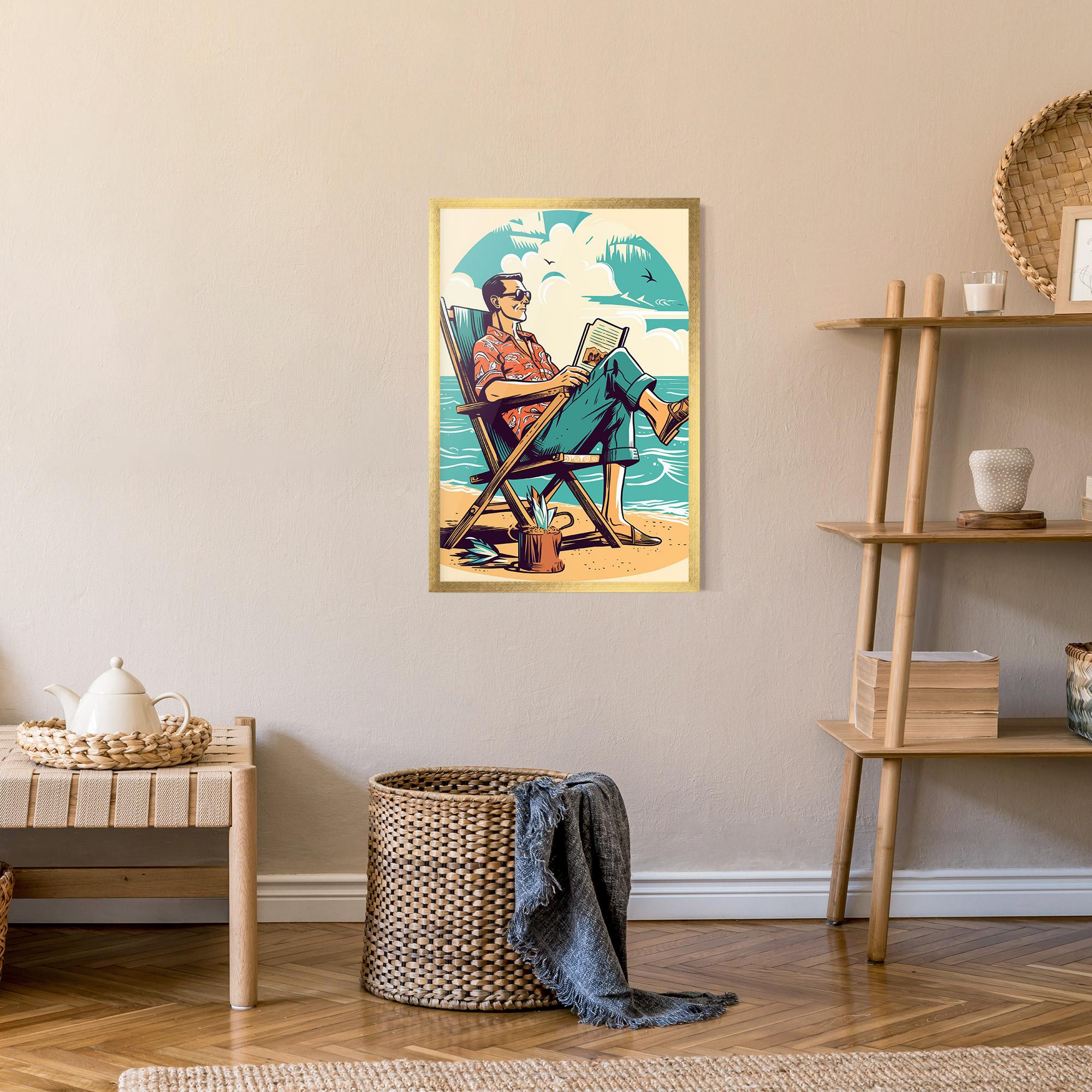 Gerahmte Poster Beach Relax mockup 9