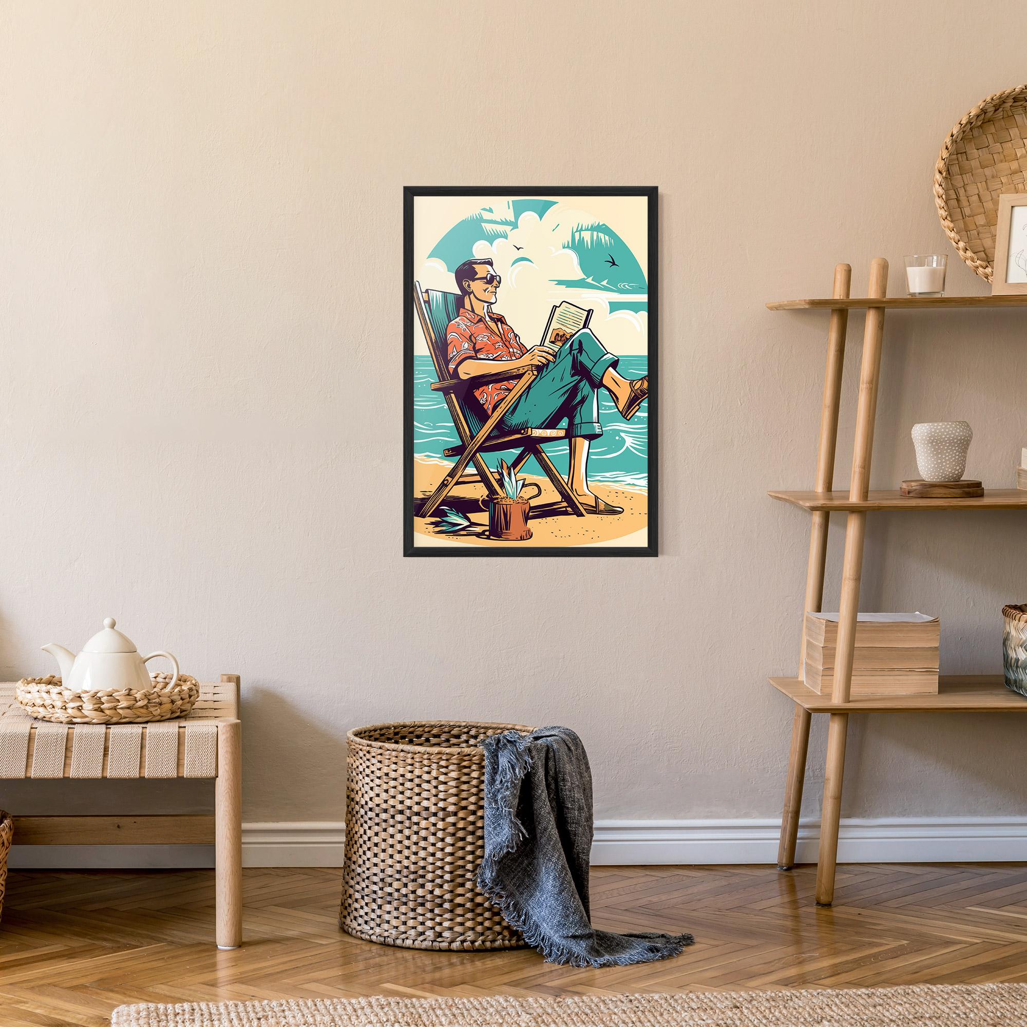 Gerahmte Poster Beach Relax mockup 9