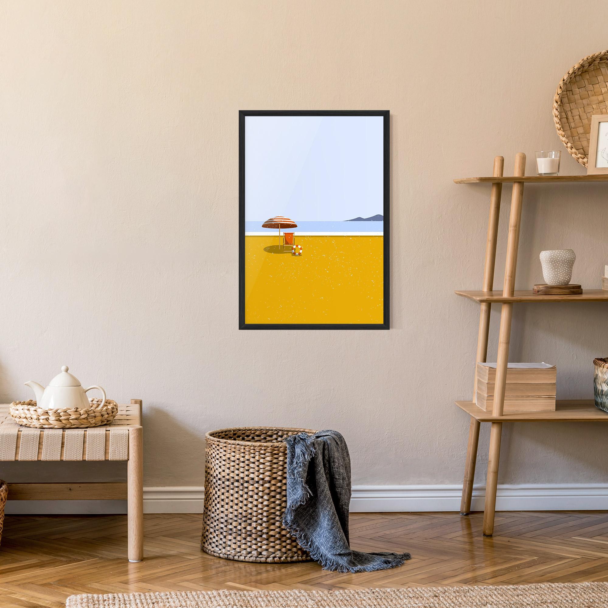 Gerahmte Poster Yellow Beach mockup 9