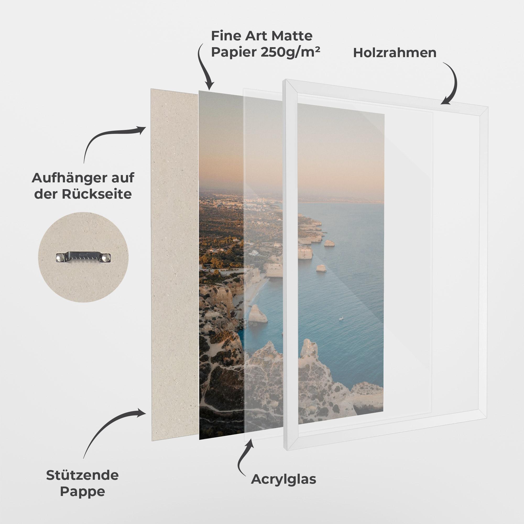 Gerahmte Poster Water Landscape mockup 1