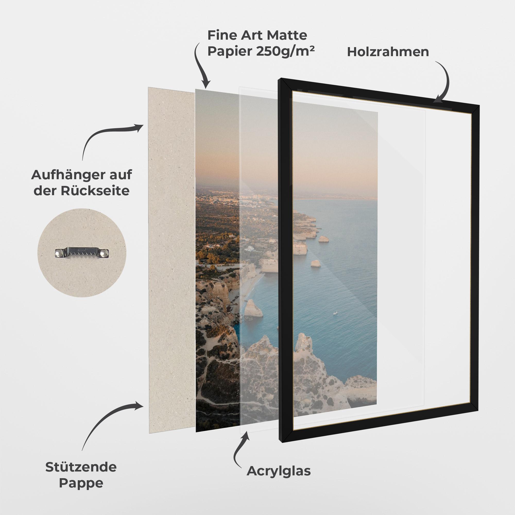 Gerahmte Poster Water Landscape mockup 1