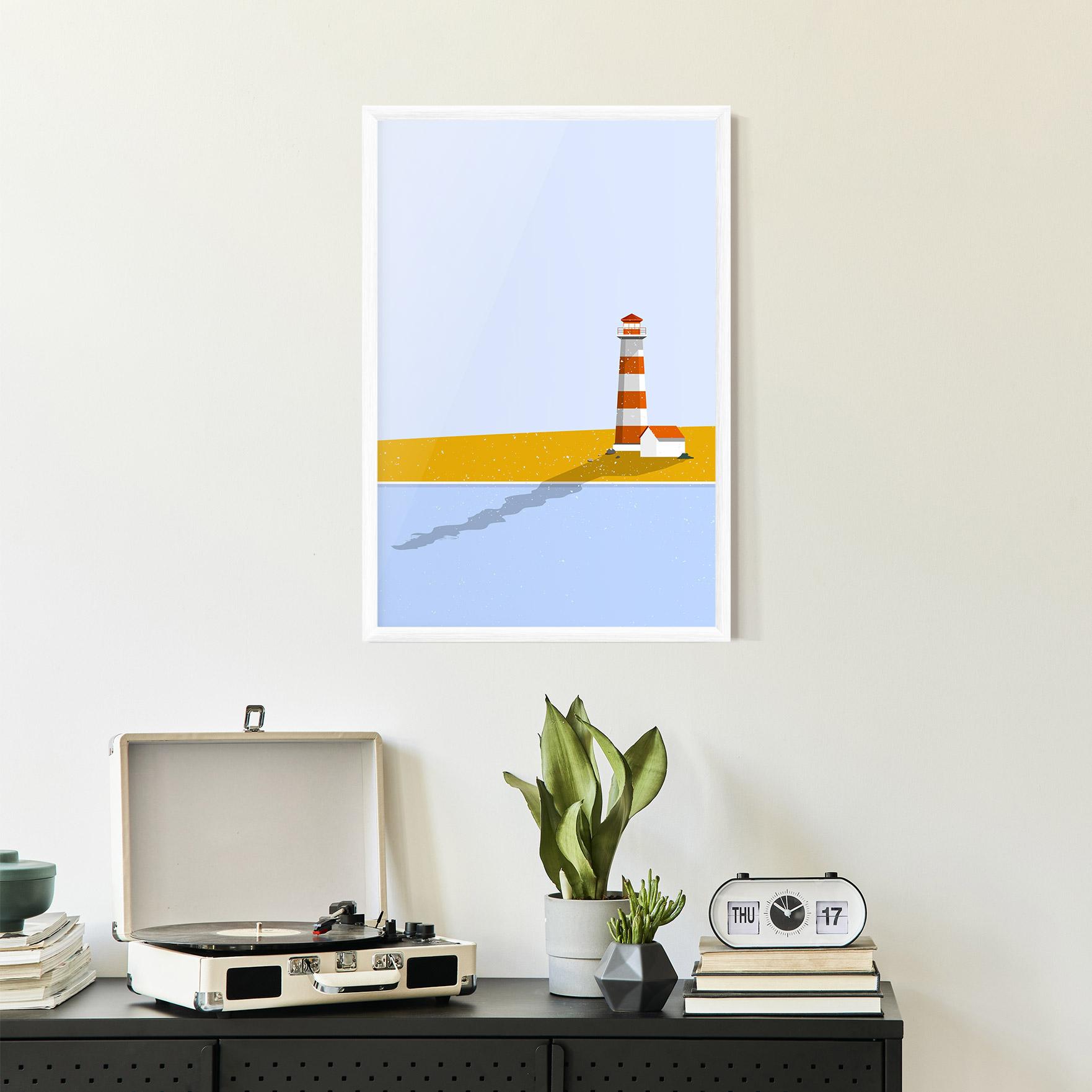 Gerahmte Poster Beach Tower mockup 2