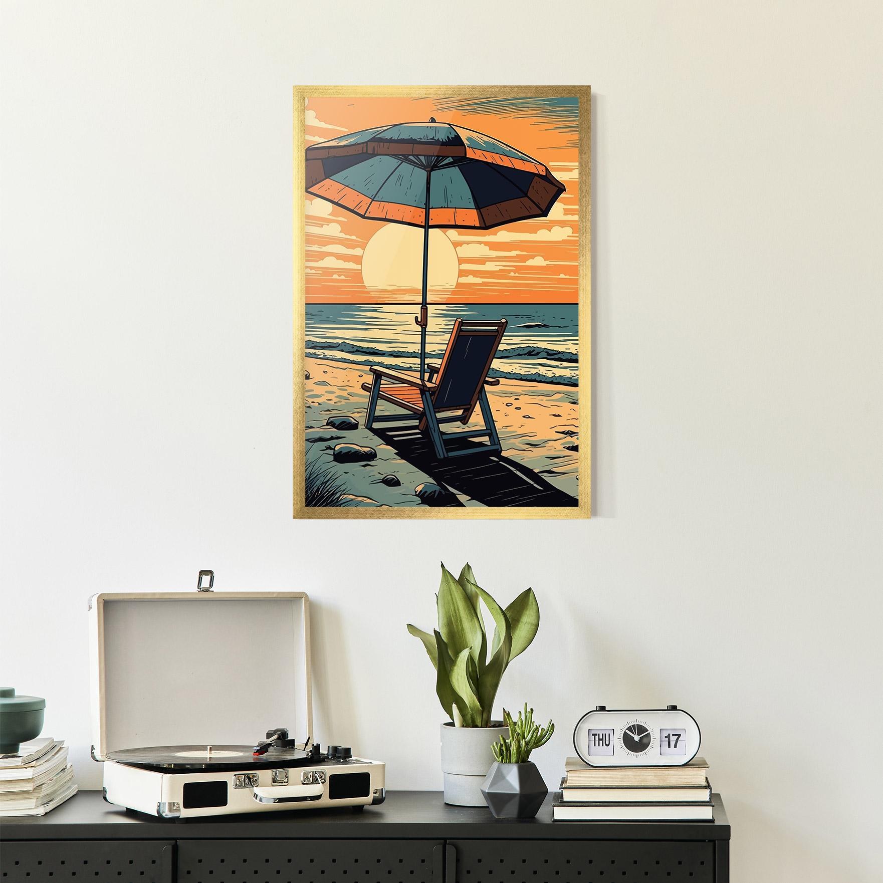 Gerahmte Poster Beach Nice View mockup 2