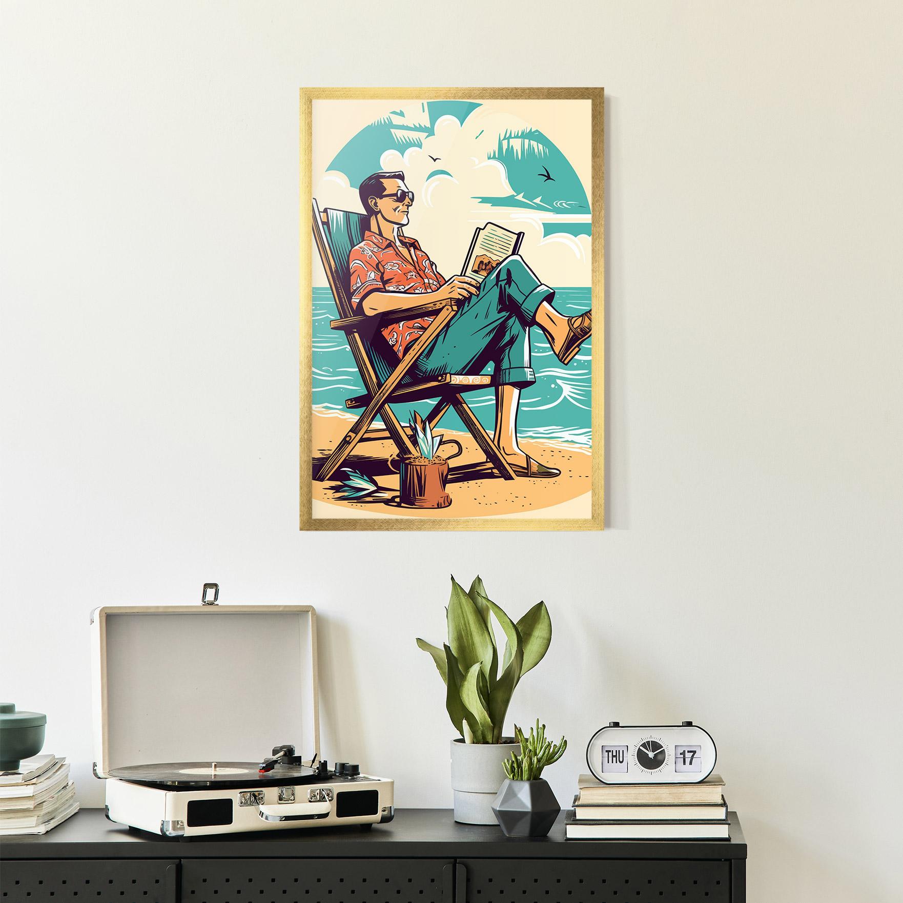 Gerahmte Poster Beach Relax mockup 2