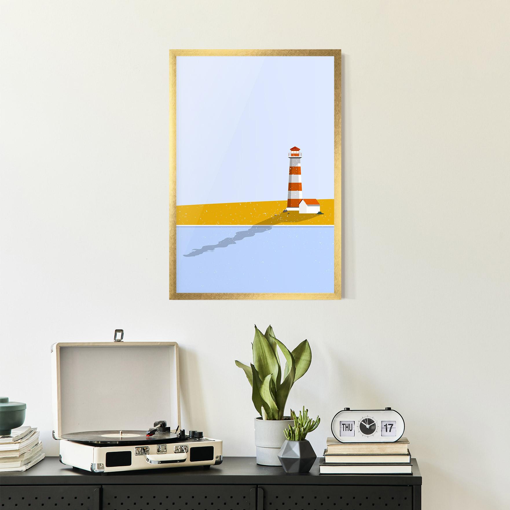 Gerahmte Poster Beach Tower mockup 2