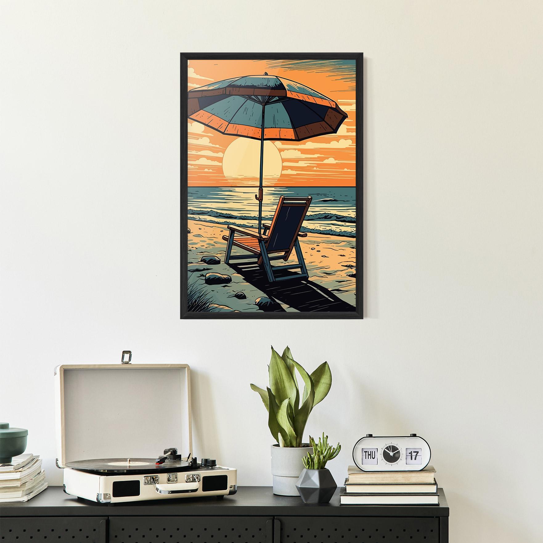 Gerahmte Poster Beach Nice View mockup 2