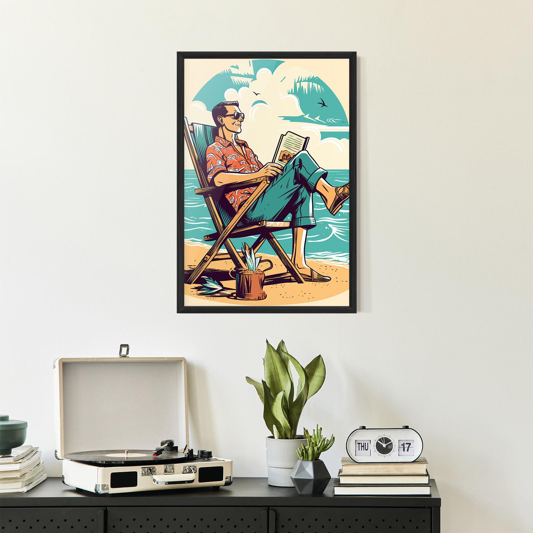 Gerahmte Poster Beach Relax mockup 2