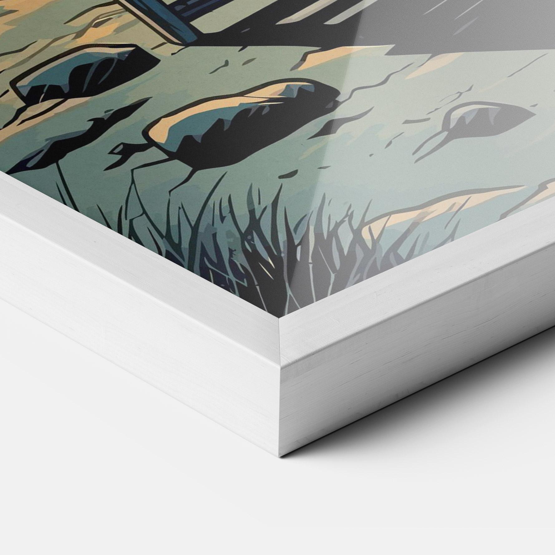 Gerahmte Poster Beach Nice View mockup 3