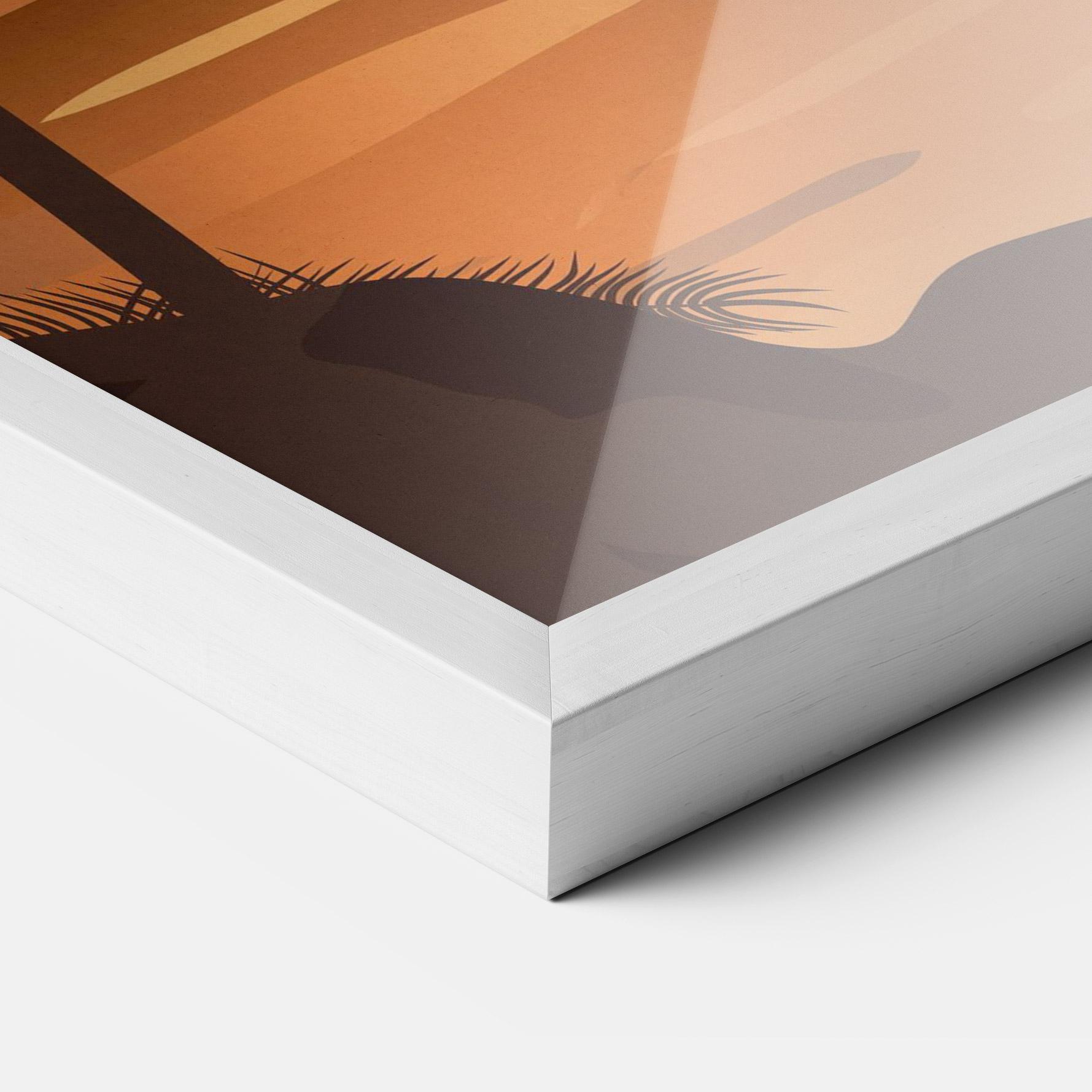 Gerahmte Poster Sunset Beach 01 mockup 3