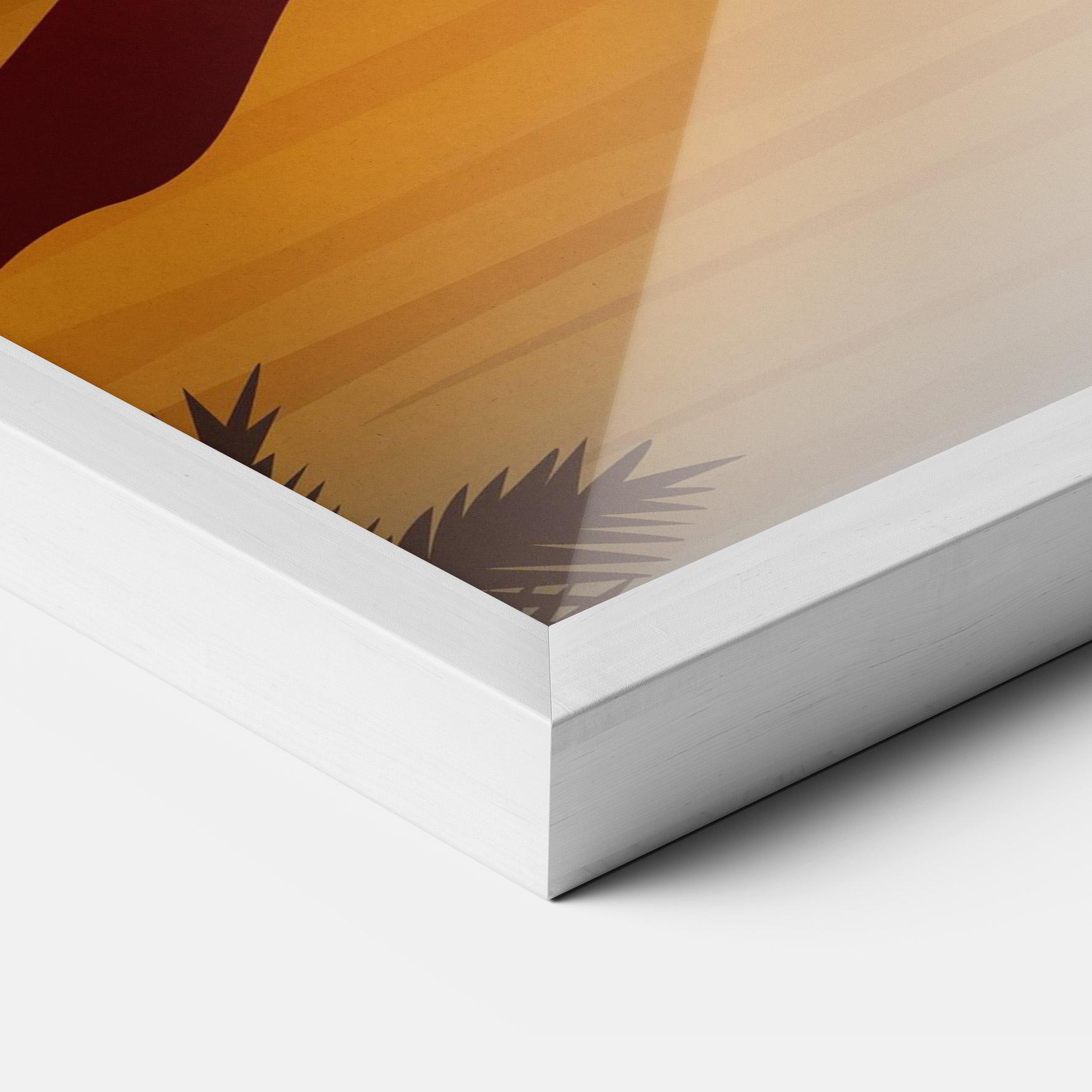 Gerahmte Poster Sunset Beach 03 mockup 3