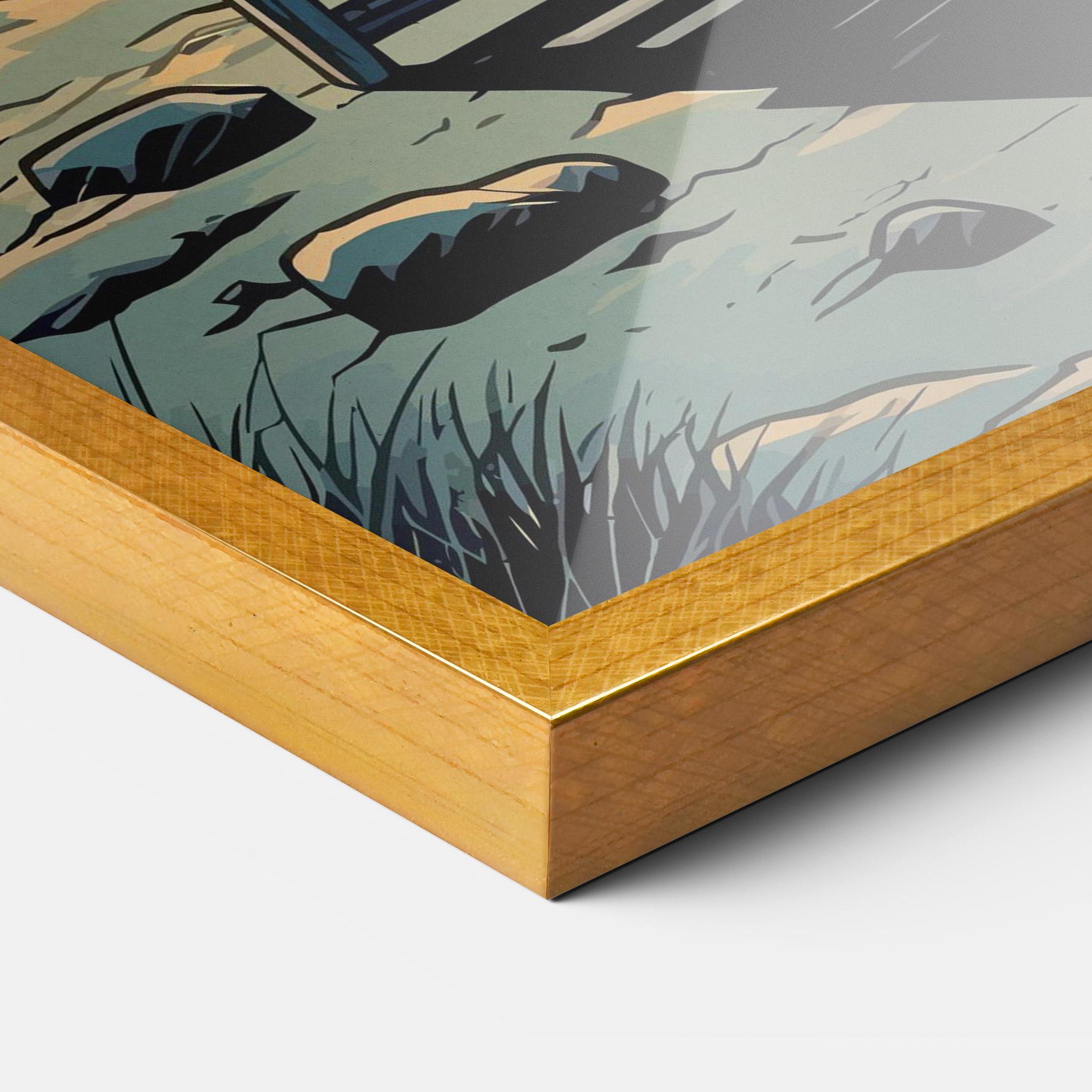 Gerahmte Poster Beach Nice View mockup 3