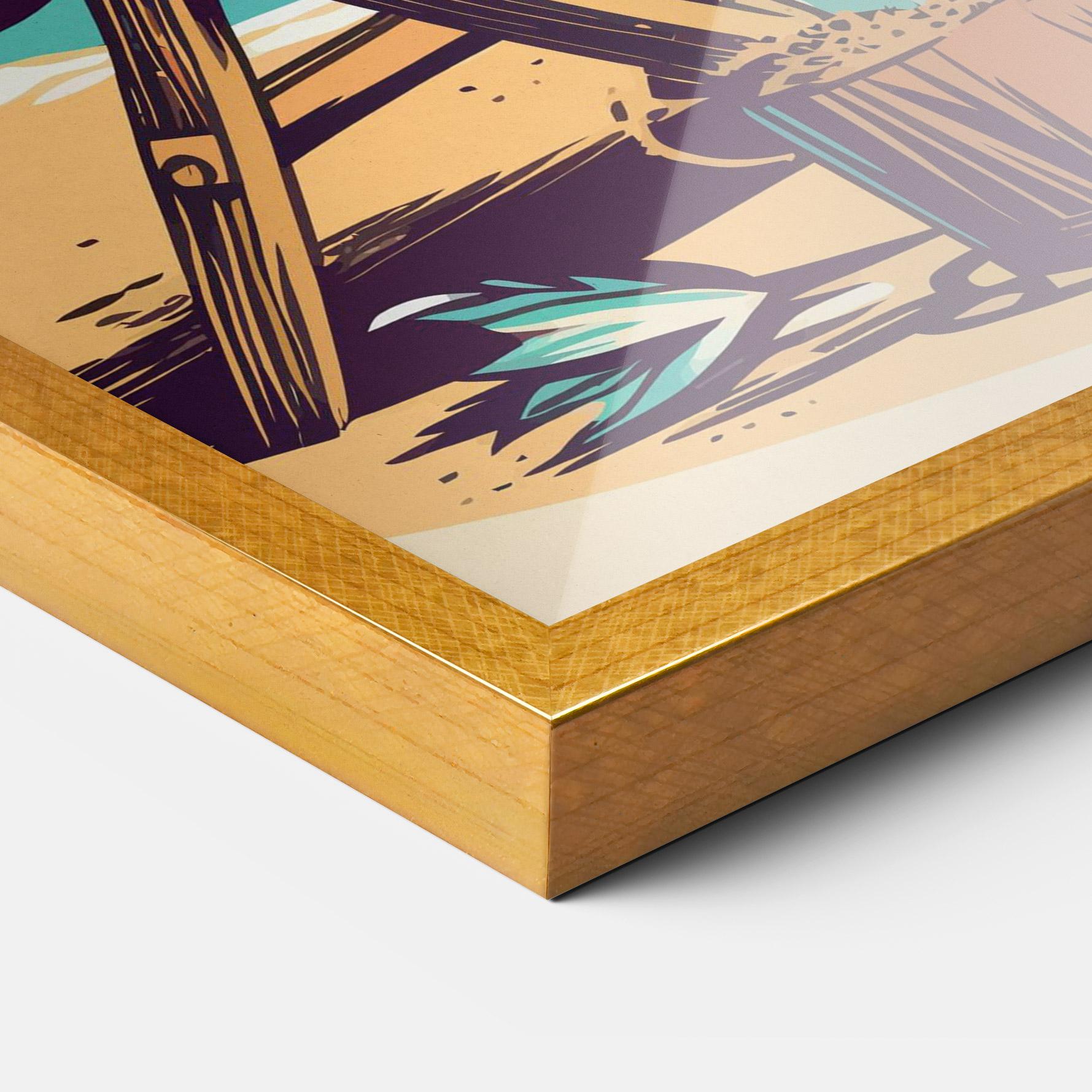 Gerahmte Poster Beach Relax mockup 3