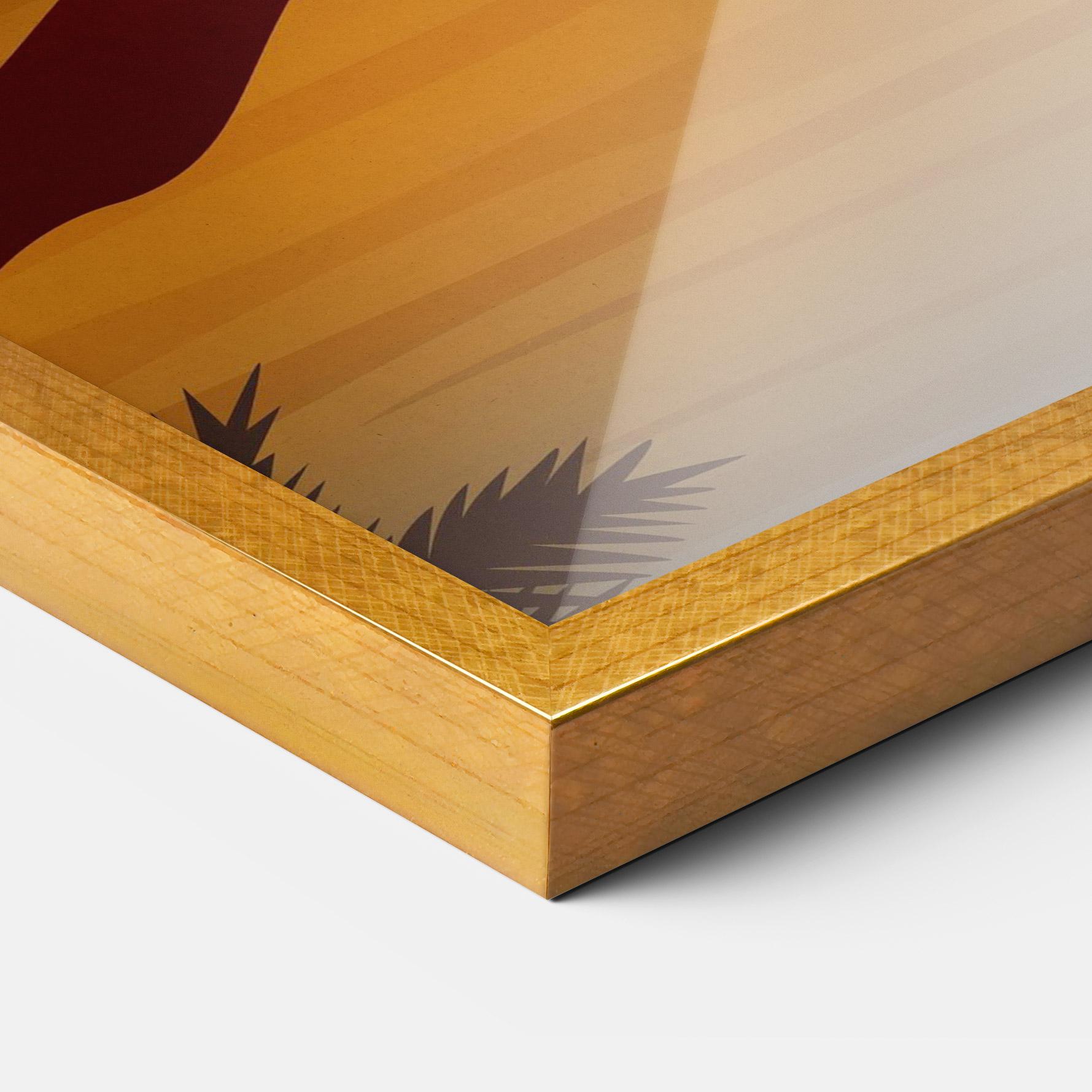 Gerahmte Poster Sunset Beach 03 mockup 3