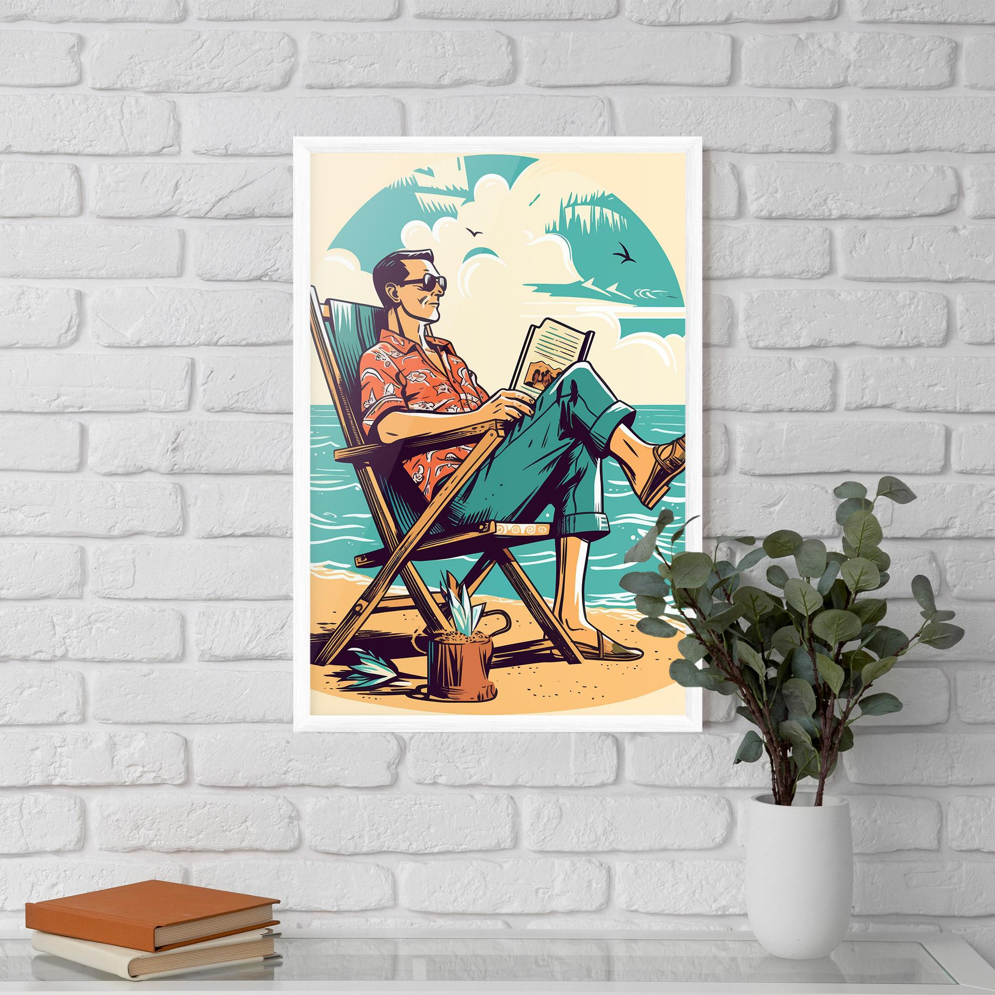 Gerahmte Poster Beach Relax mockup 5
