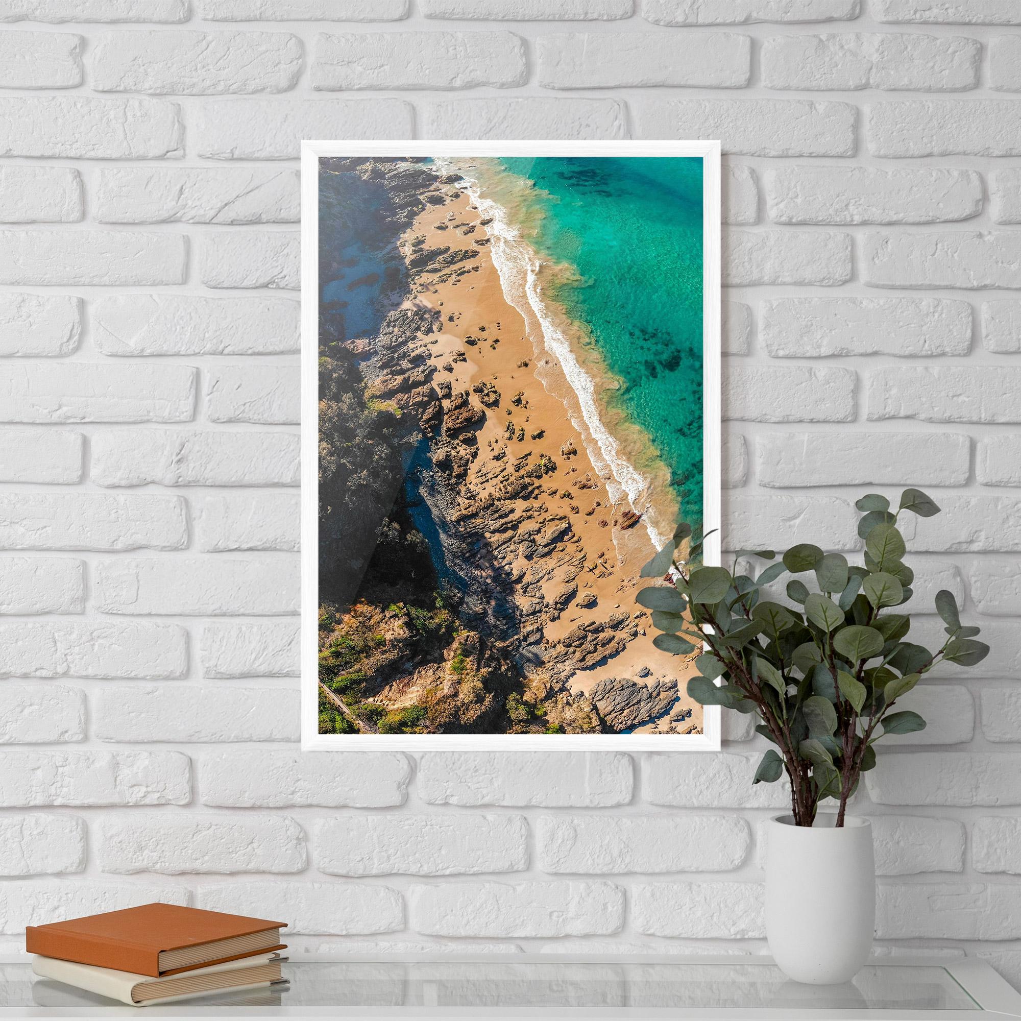 Gerahmte Poster Rocky Beach mockup 5