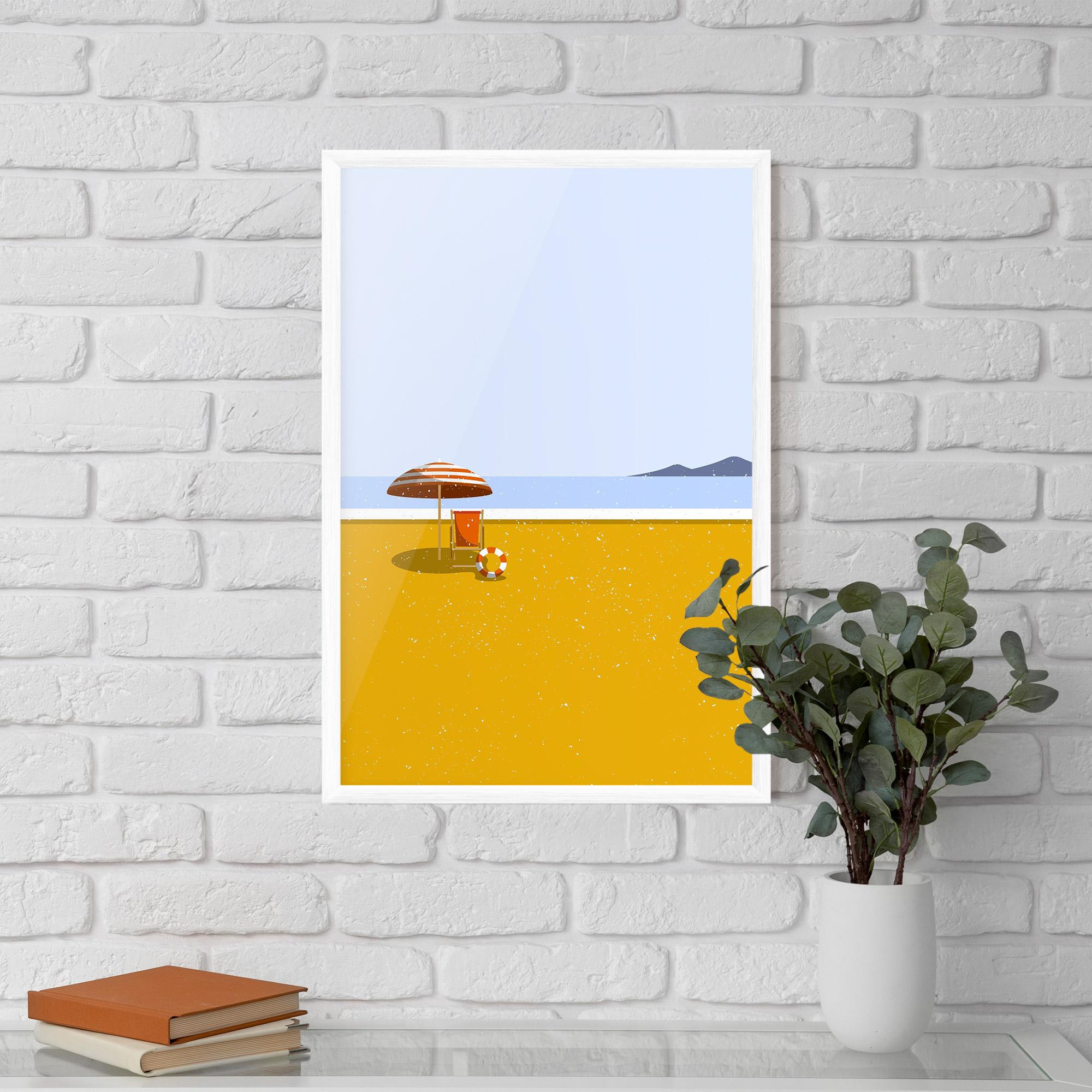 Gerahmte Poster Yellow Beach mockup 5