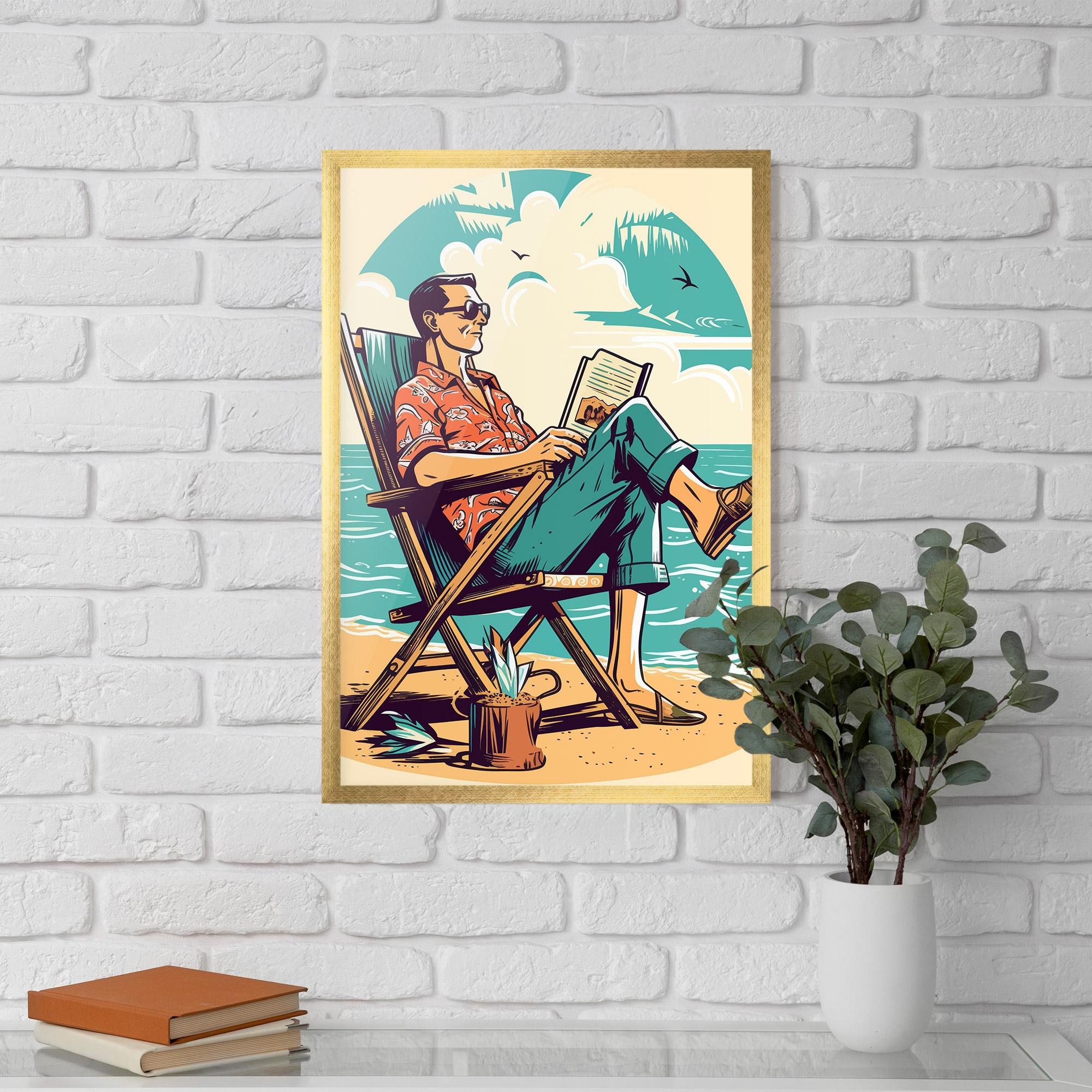 Gerahmte Poster Beach Relax mockup 5