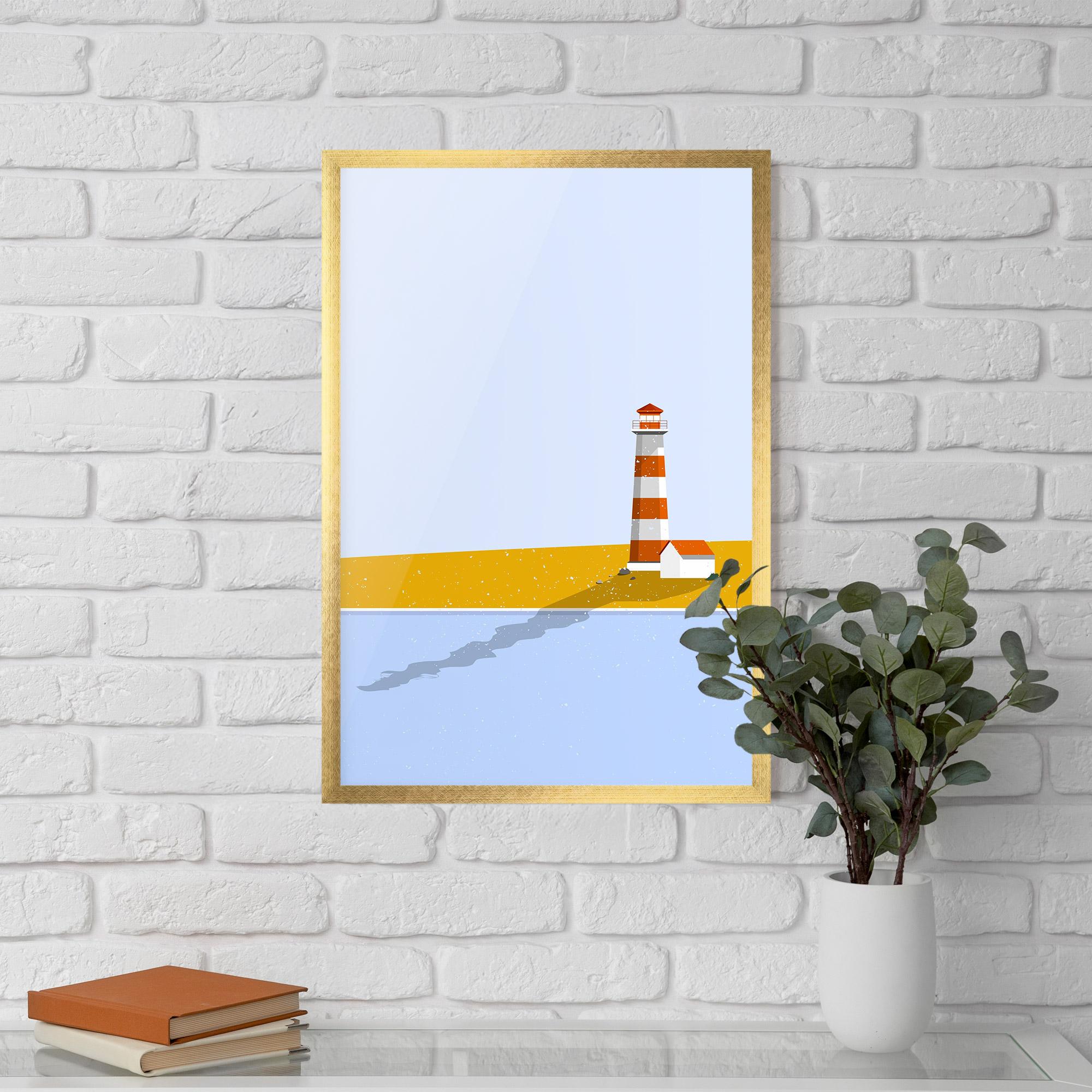 Gerahmte Poster Beach Tower mockup 5