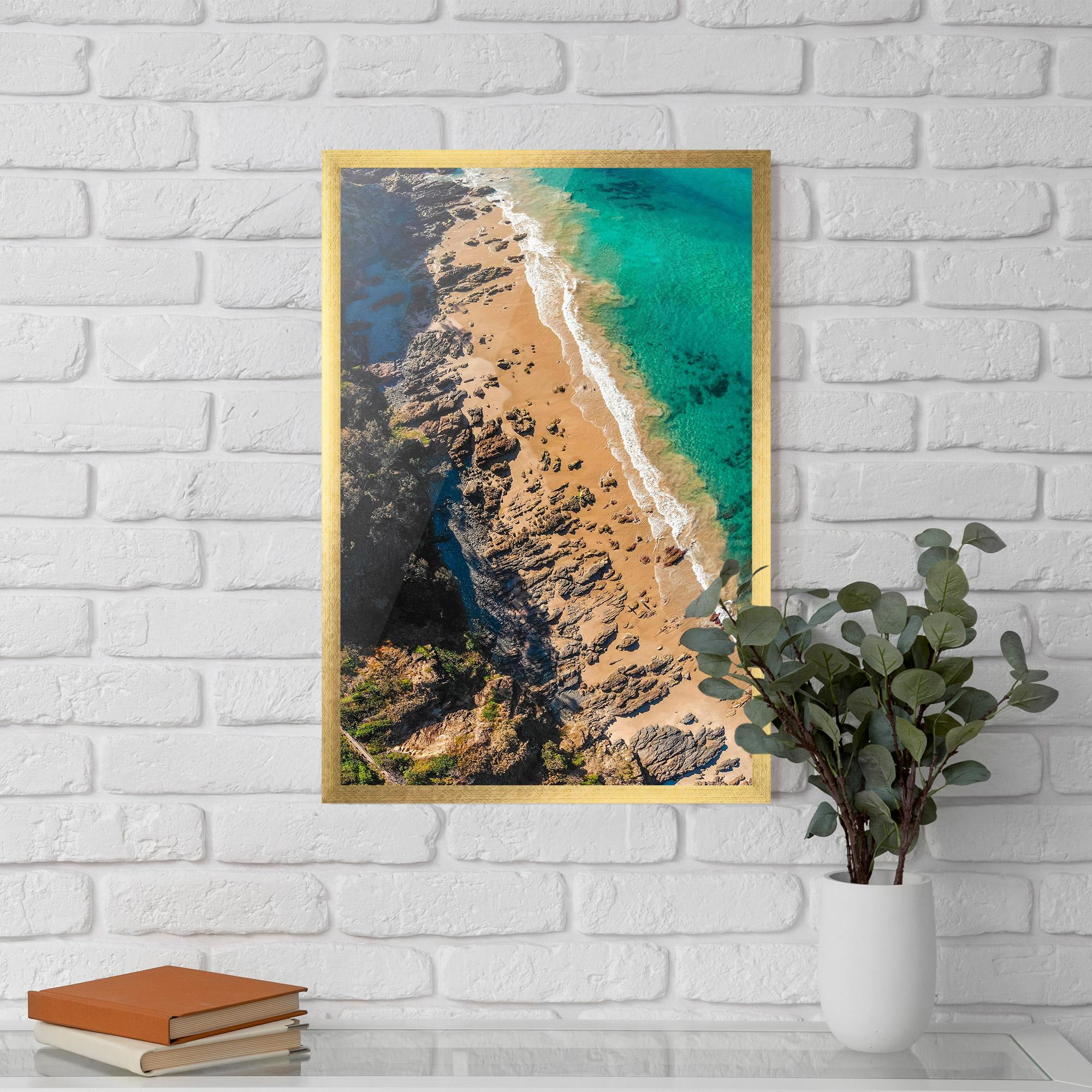 Gerahmte Poster Rocky Beach mockup 5