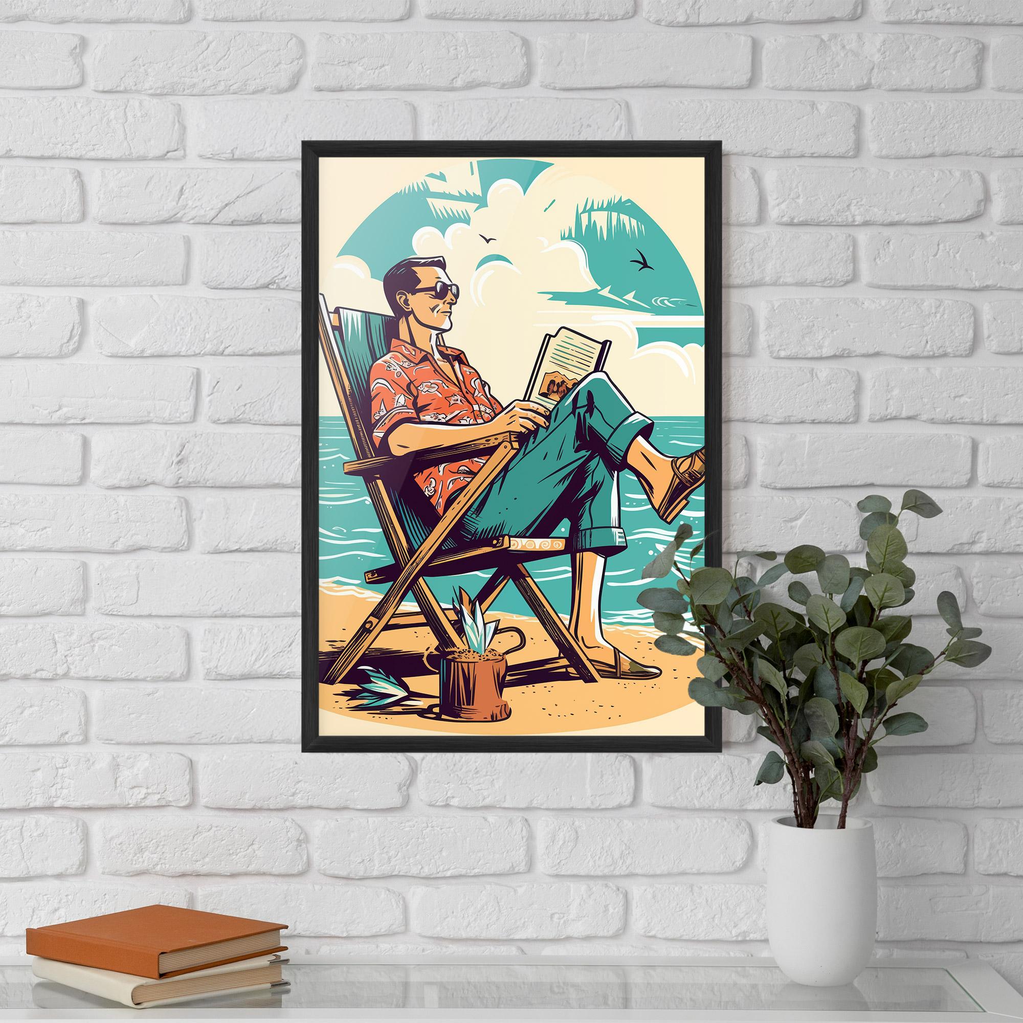 Gerahmte Poster Beach Relax mockup 5
