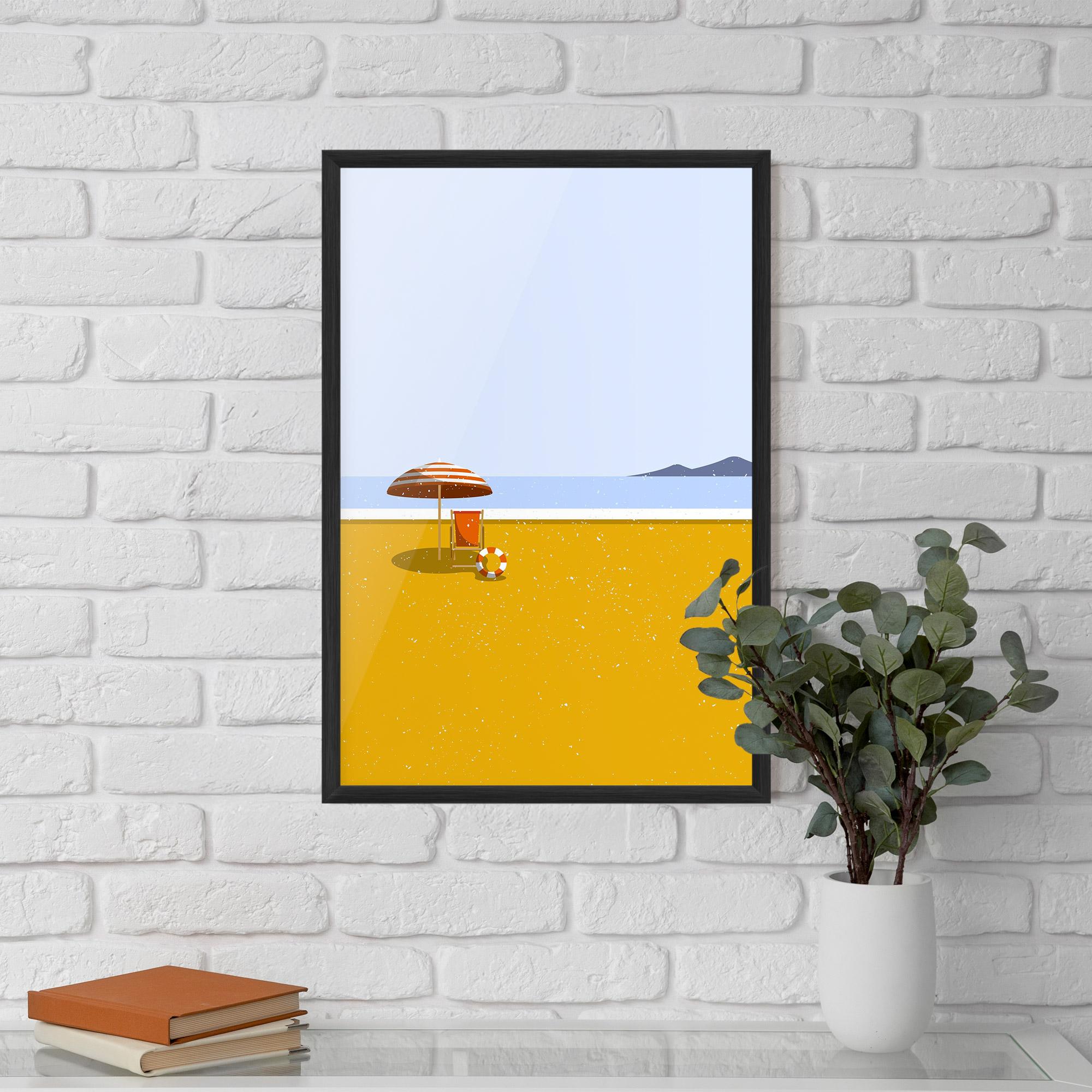 Gerahmte Poster Yellow Beach mockup 5