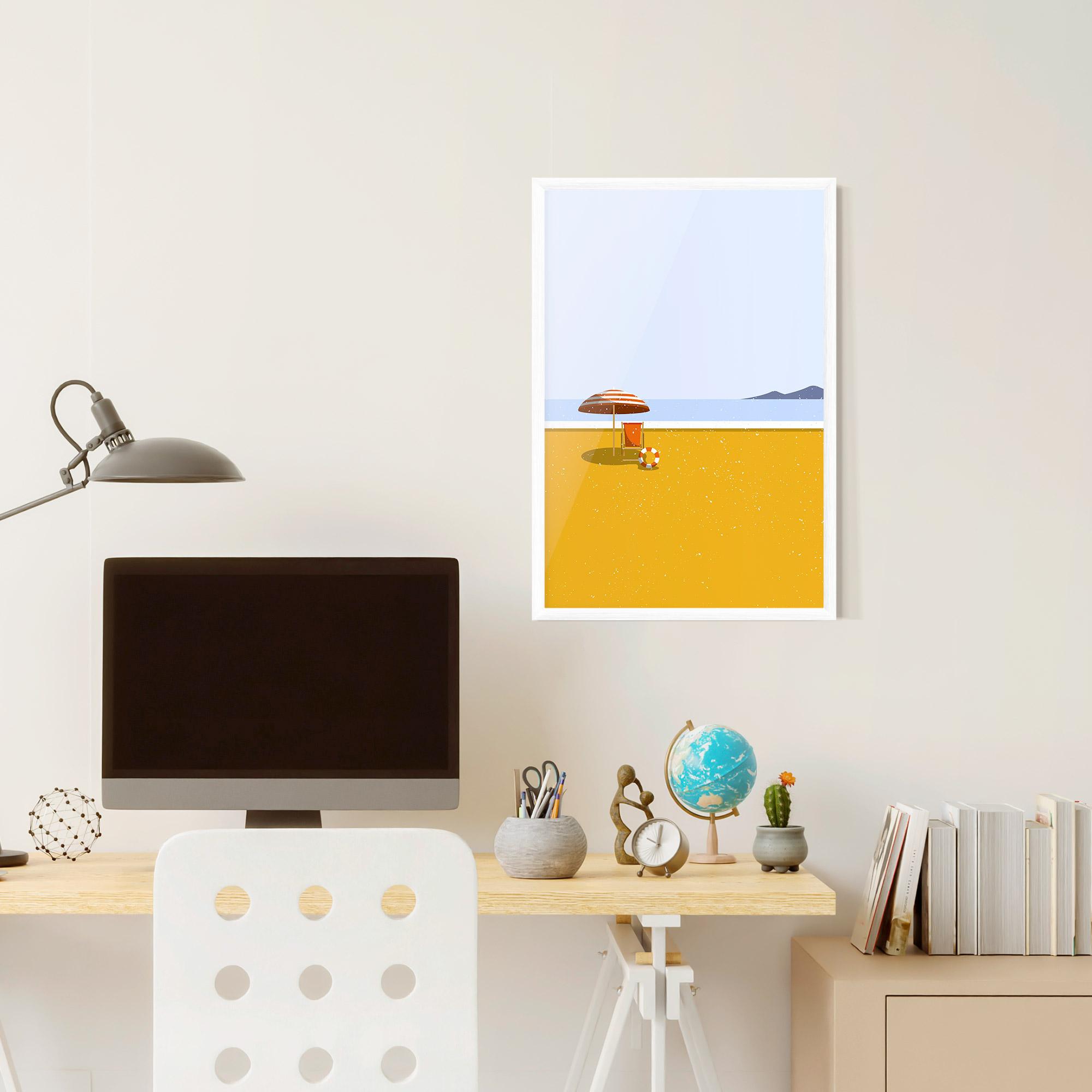 Gerahmte Poster Yellow Beach mockup 6