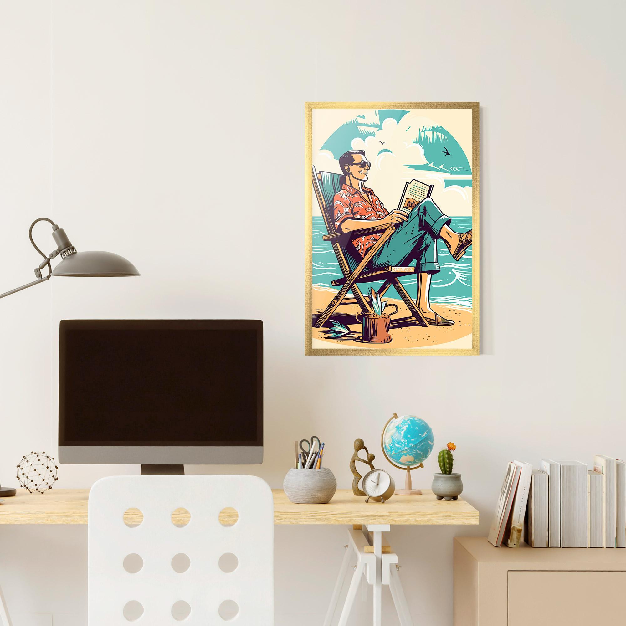 Gerahmte Poster Beach Relax mockup 6