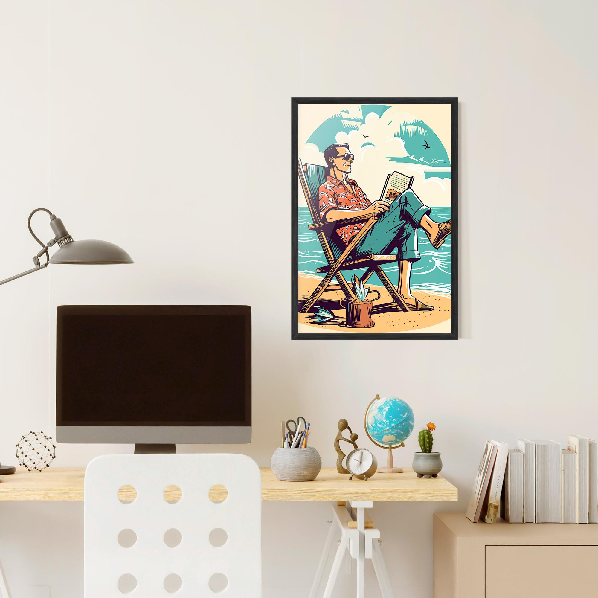 Gerahmte Poster Beach Relax mockup 6
