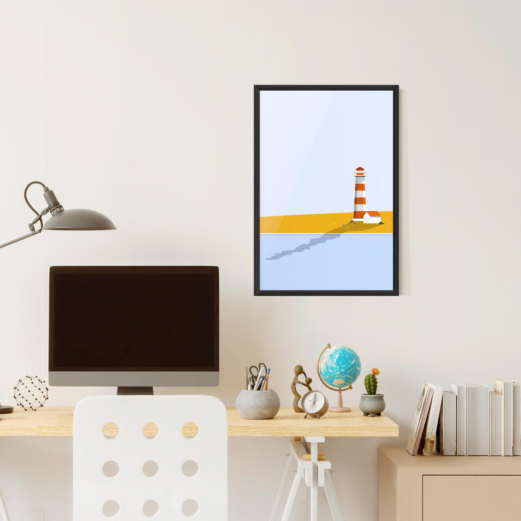 Gerahmte Poster Beach Tower mockup 6