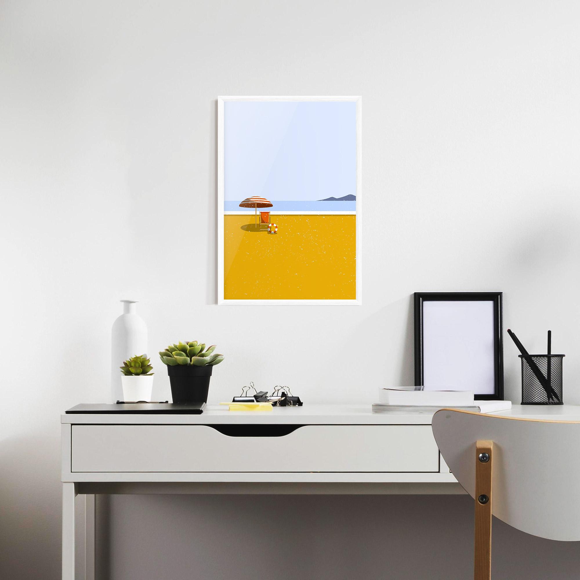 Gerahmte Poster Yellow Beach mockup 7
