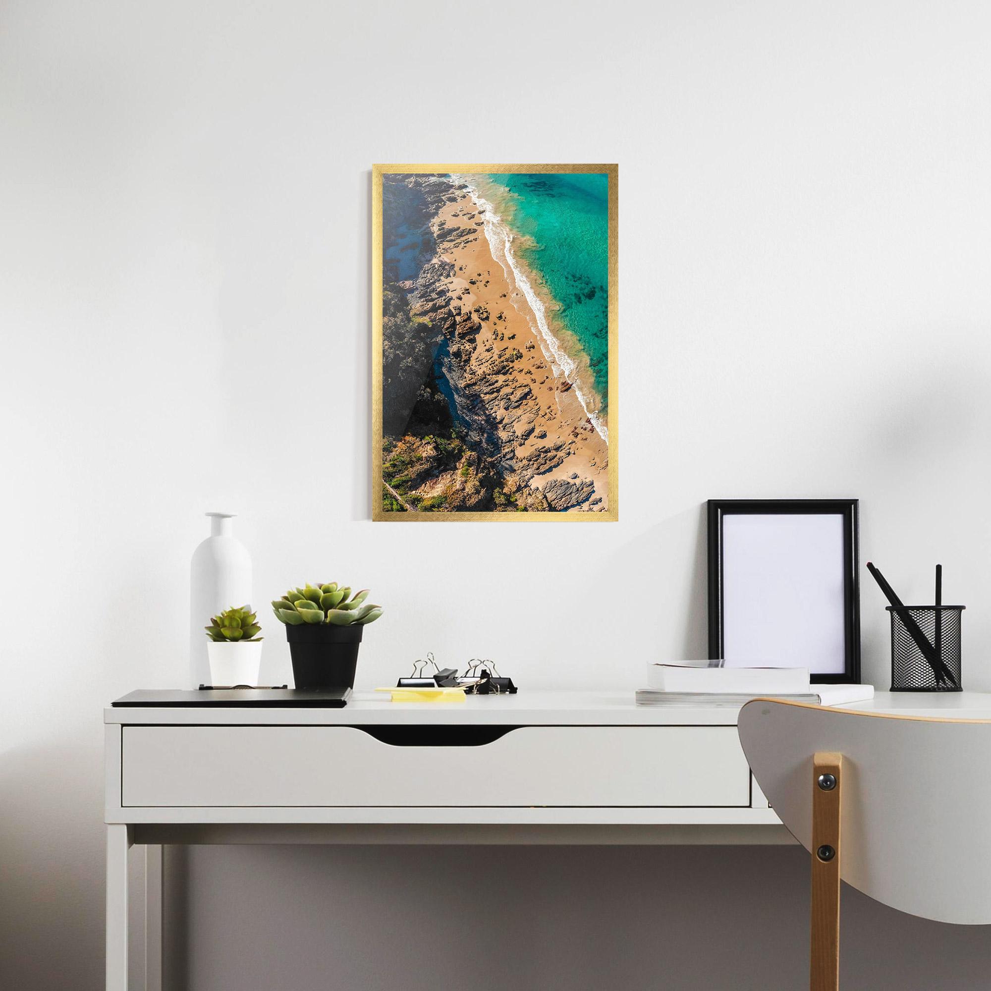 Gerahmte Poster Rocky Beach mockup 7