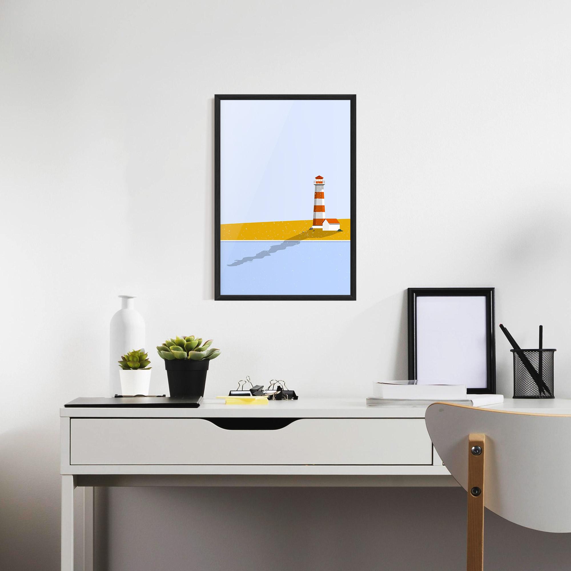 Gerahmte Poster Beach Tower mockup 7