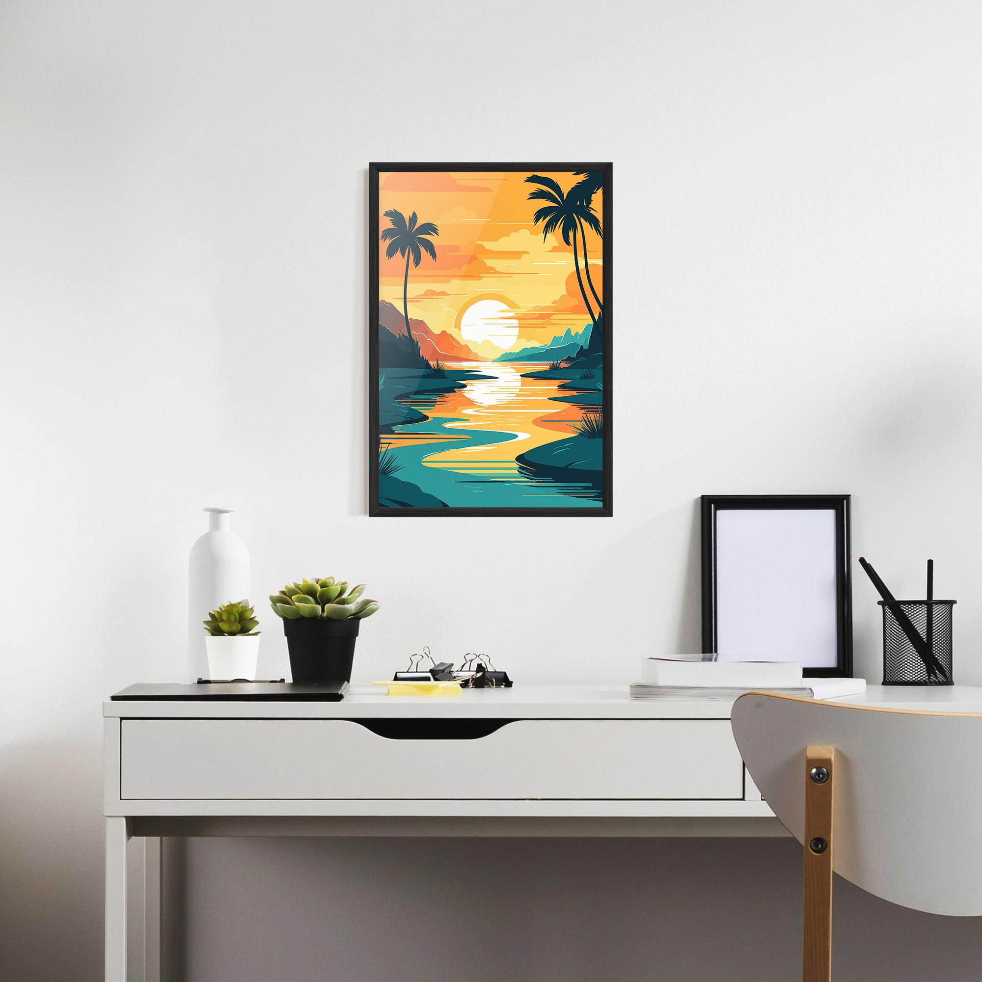 Gerahmte Poster Beach Water mockup 7