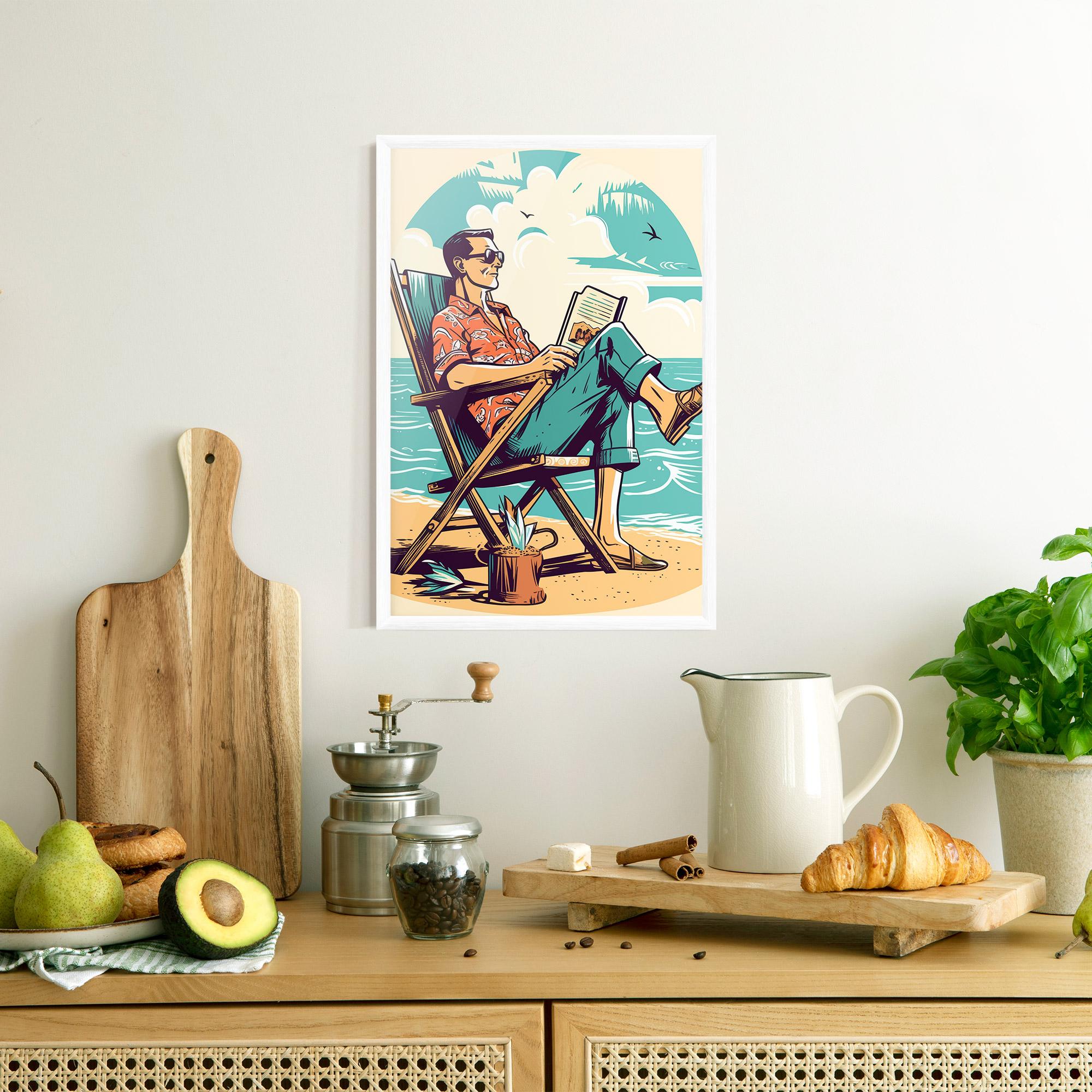 Gerahmte Poster Beach Relax mockup 8