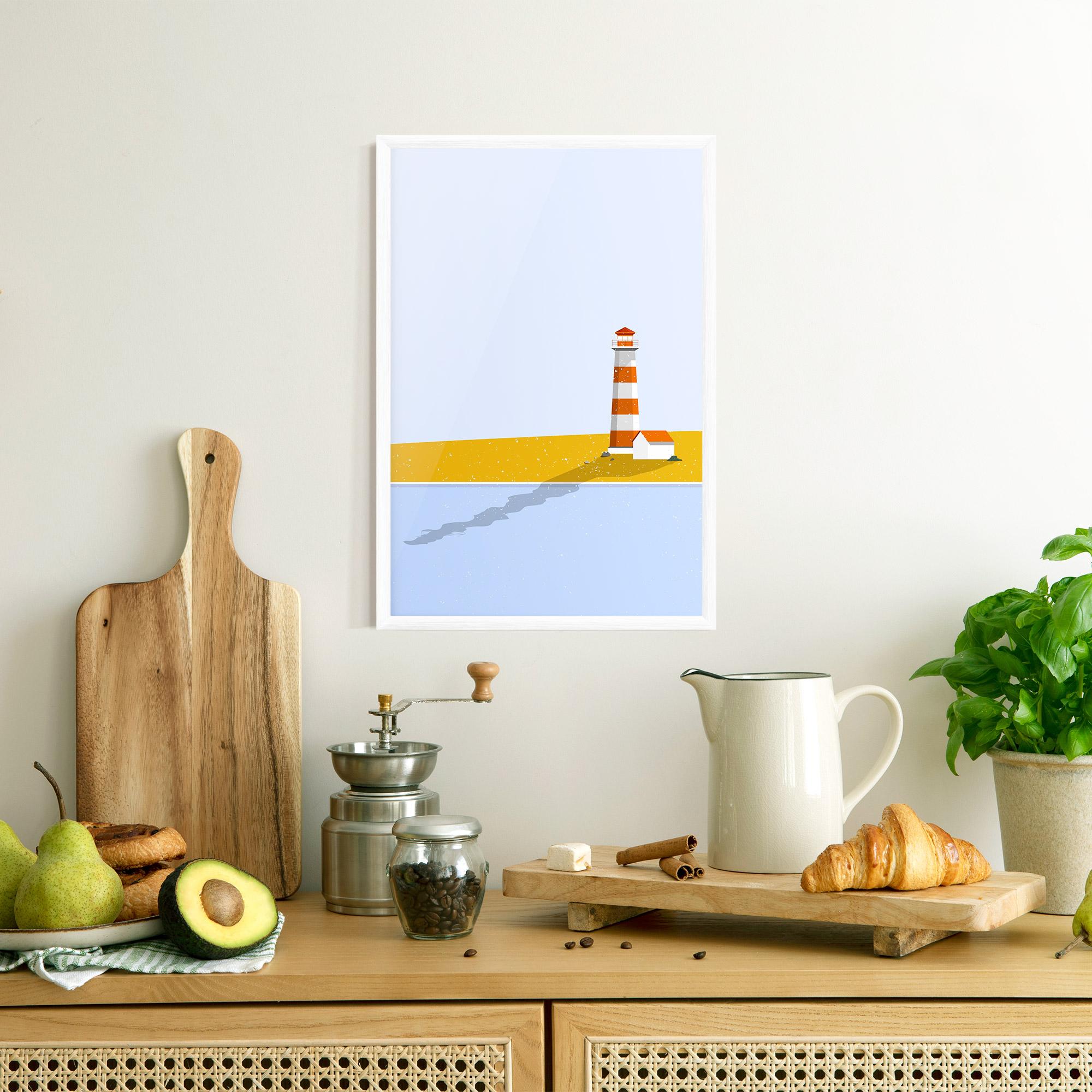 Gerahmte Poster Beach Tower mockup 8