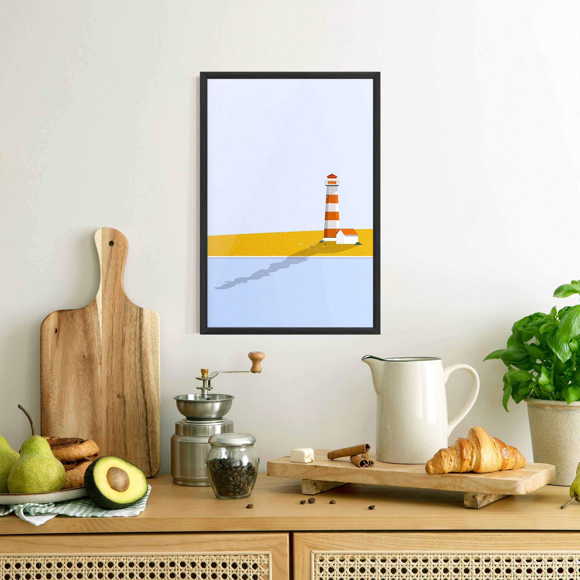 Gerahmte Poster Beach Tower mockup 8